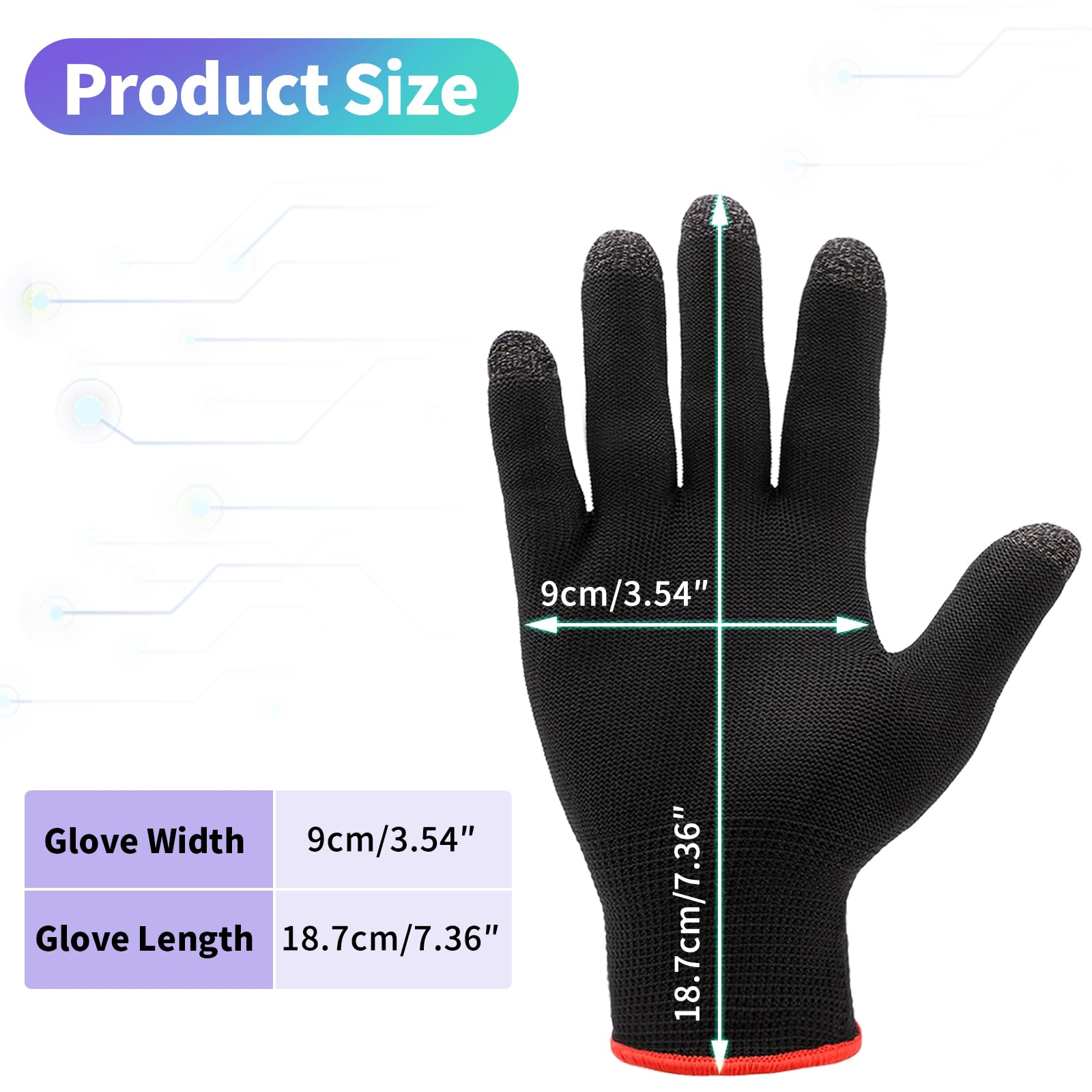 Touch Screen Gloves - Highly Sensitive Seamless Anti-Slip Breathable Gaming Gloves for Sweaty Hands | Perfect for Winter Sports, Smartphone Use & Outdoor Activities