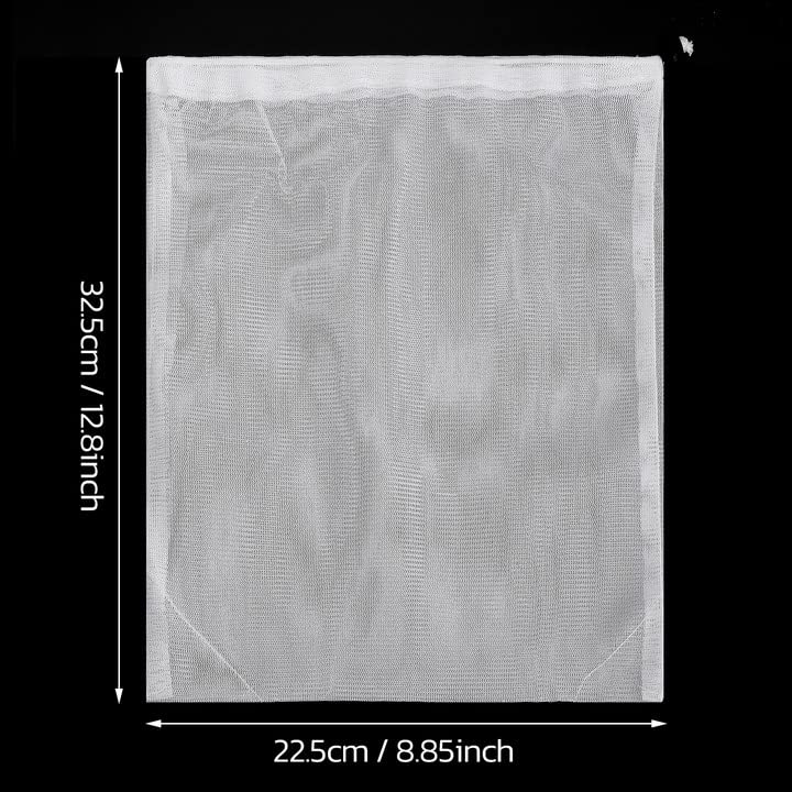 Pool Cleaner Vacuum Replacement Bag - Durable Nylon Fine Mesh Net with Pull & Lock for Leaf Catcher, Bagger, Vacuum, Gulper - 11.8