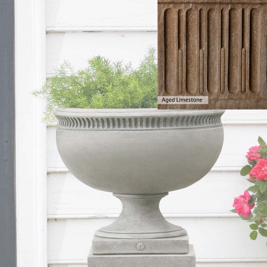 Campania International Williamsburg Tayloe House Urn - Classic Garden Urn for Outdoor Decor, Patio, and Landscaping | Durable Resin Planter for Flowers and Plants