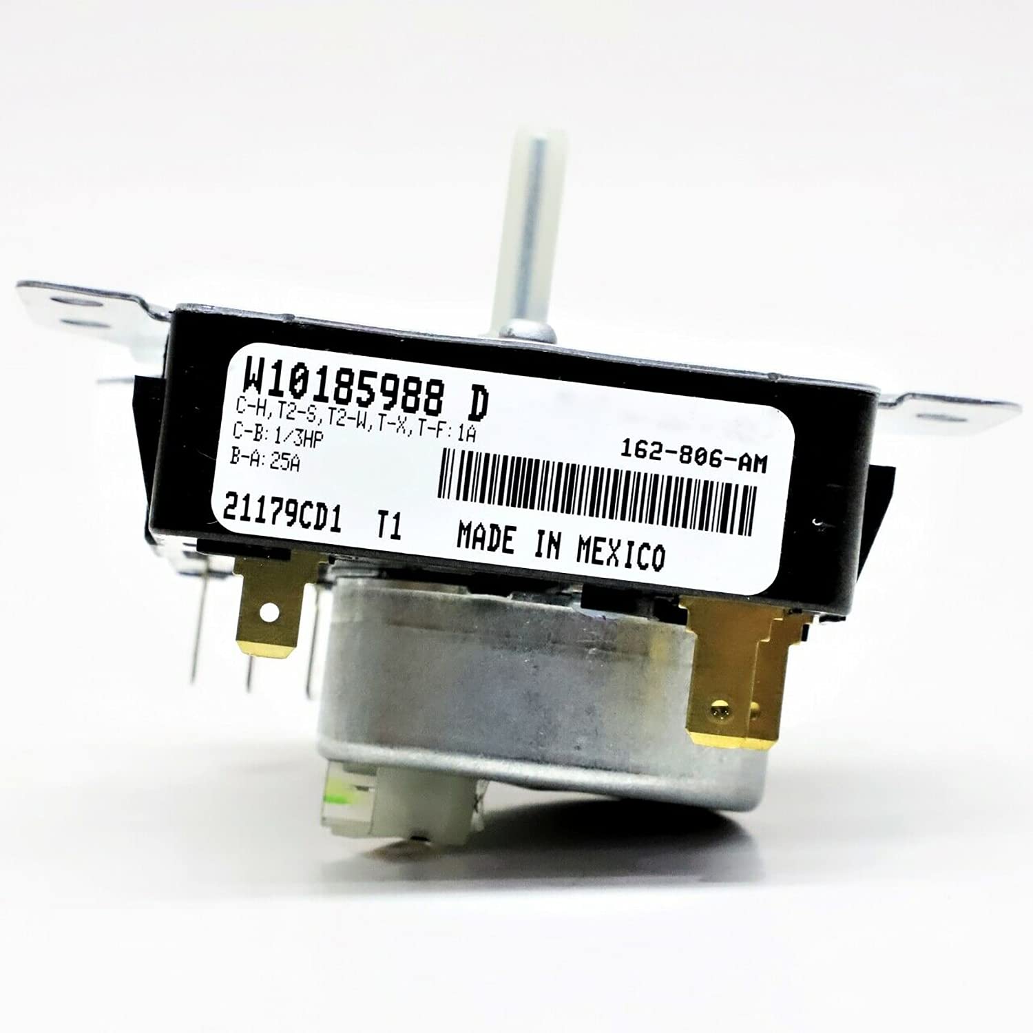 Whirlpool Kenmore Roper Dryer Control Timer Replacement Part W10185988 - Perfect for Laundry Room Appliance Repair & Maintenance