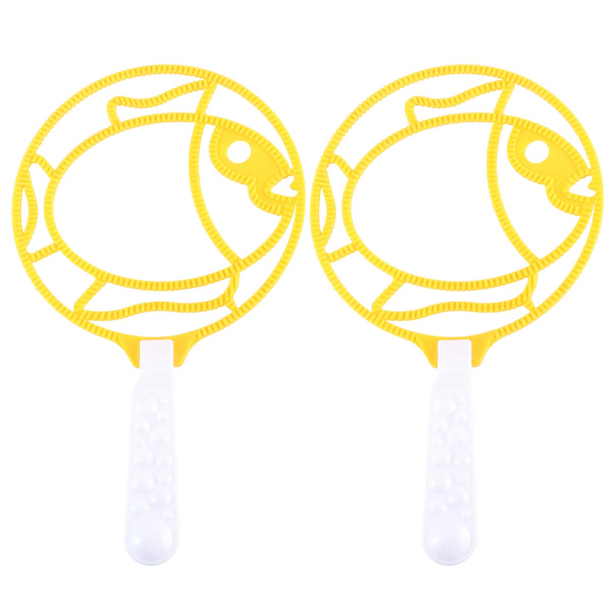 NUOBESTY 2-Pack Big Bubble Wands - Bubble Making Kit for Kids, Outdoor Bubble Blowing Toys with Giant Bubble Solution - Fun Summer Activities, Birthday Gifts, Park & Backyard Play