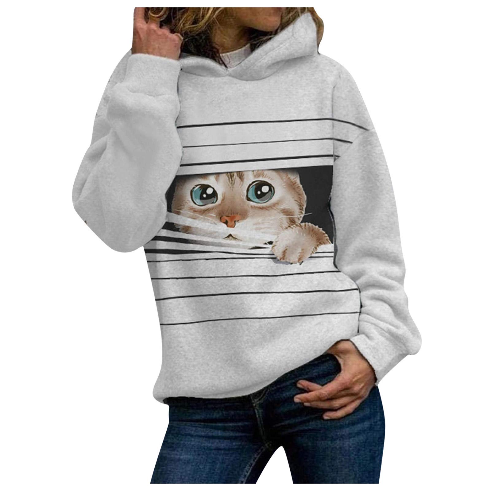 Miximx Women's Lightweight Zip Up Hoodie with Heart Print - Long Sleeve Halloween Fashion Sweatshirt for Casual Wear, Street Style & Holiday Outfits
