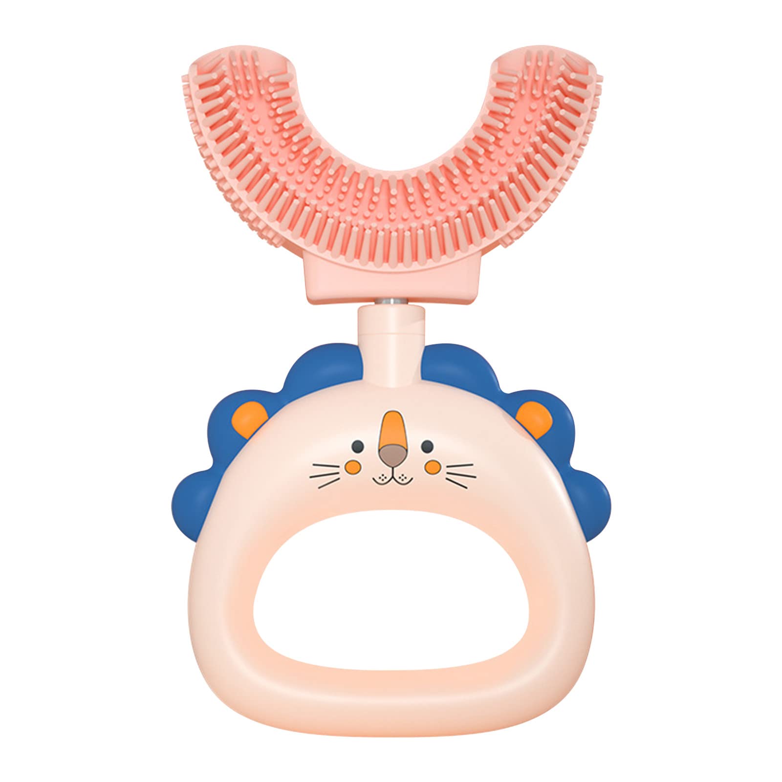 LCZIWO Kids U-Shaped Toothbrush - 360° All-Round Cleaning Soft Bristles Manual Toothbrush for Children, Perfect for Toddlers & Preschoolers - Fun Bath Time & Travel Oral Care Essential