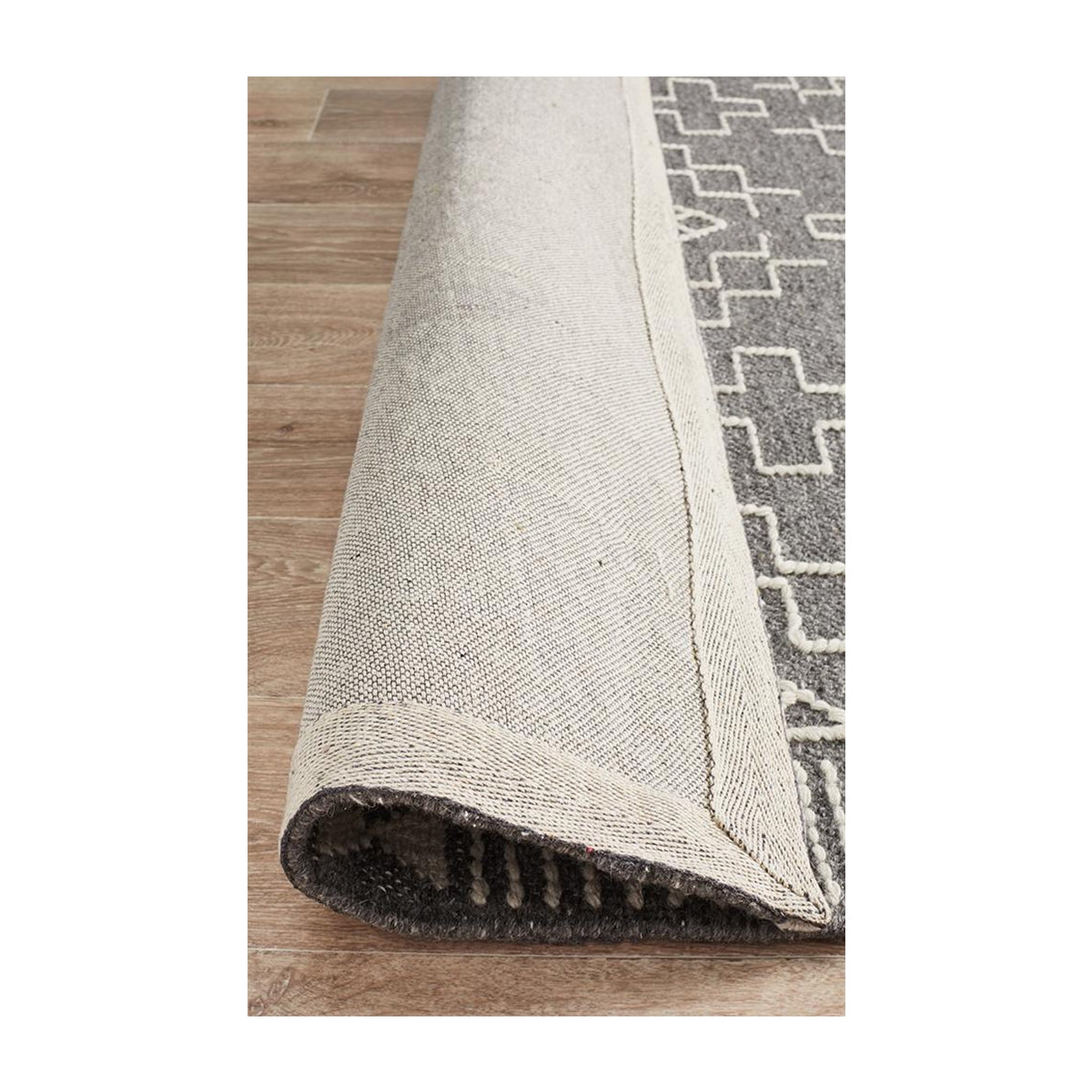 Premium Hudson 802 Soft Area Rug - Gray Modern Living Room Carpet - Non-Slip Comfort for Bedroom, Dorm & Home Decor