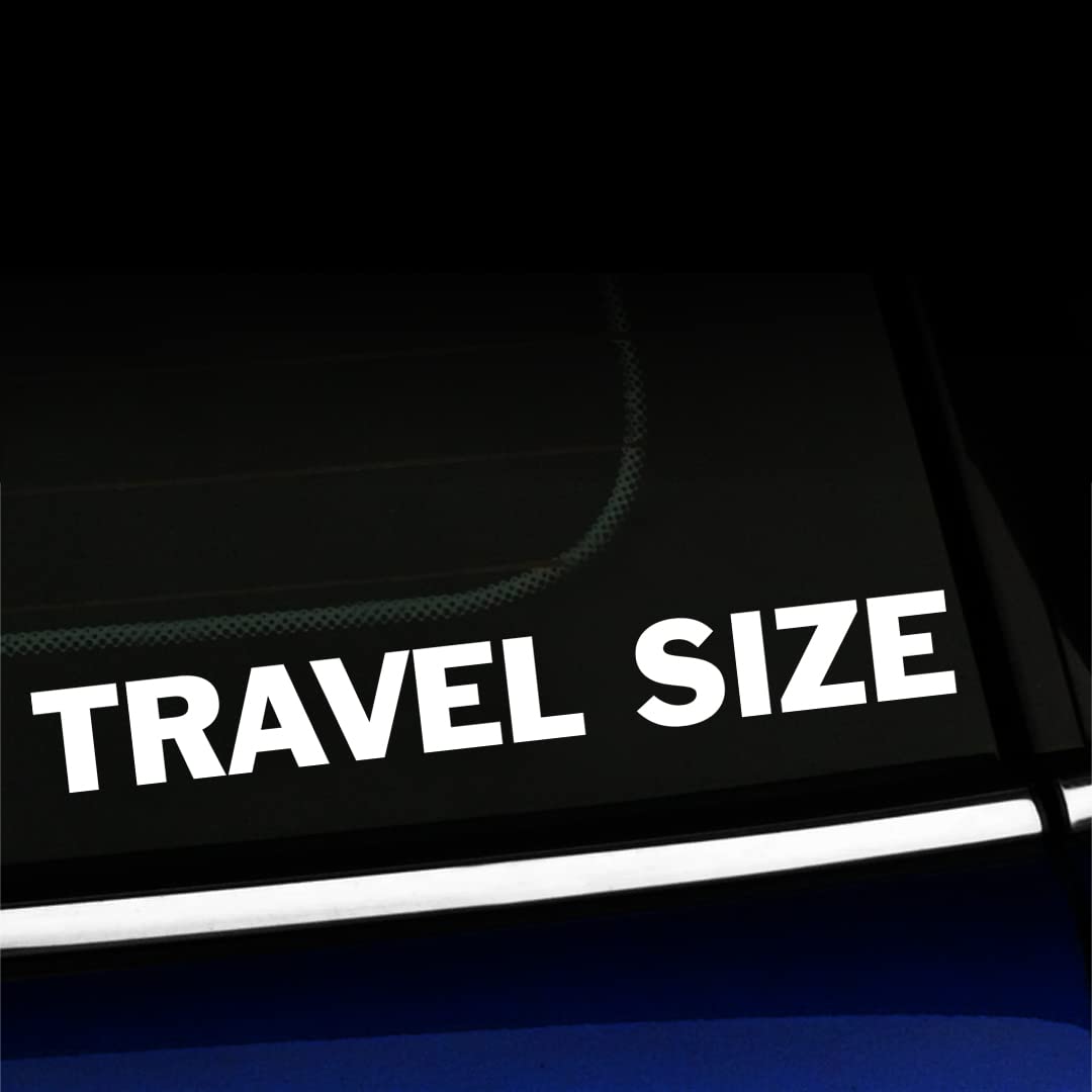 Artistic Reflection Vinyl Car Decal - Travel Size - Multiple Color Options (White) - Perfect for Cars, Trucks, Laptops & Travel Accessories