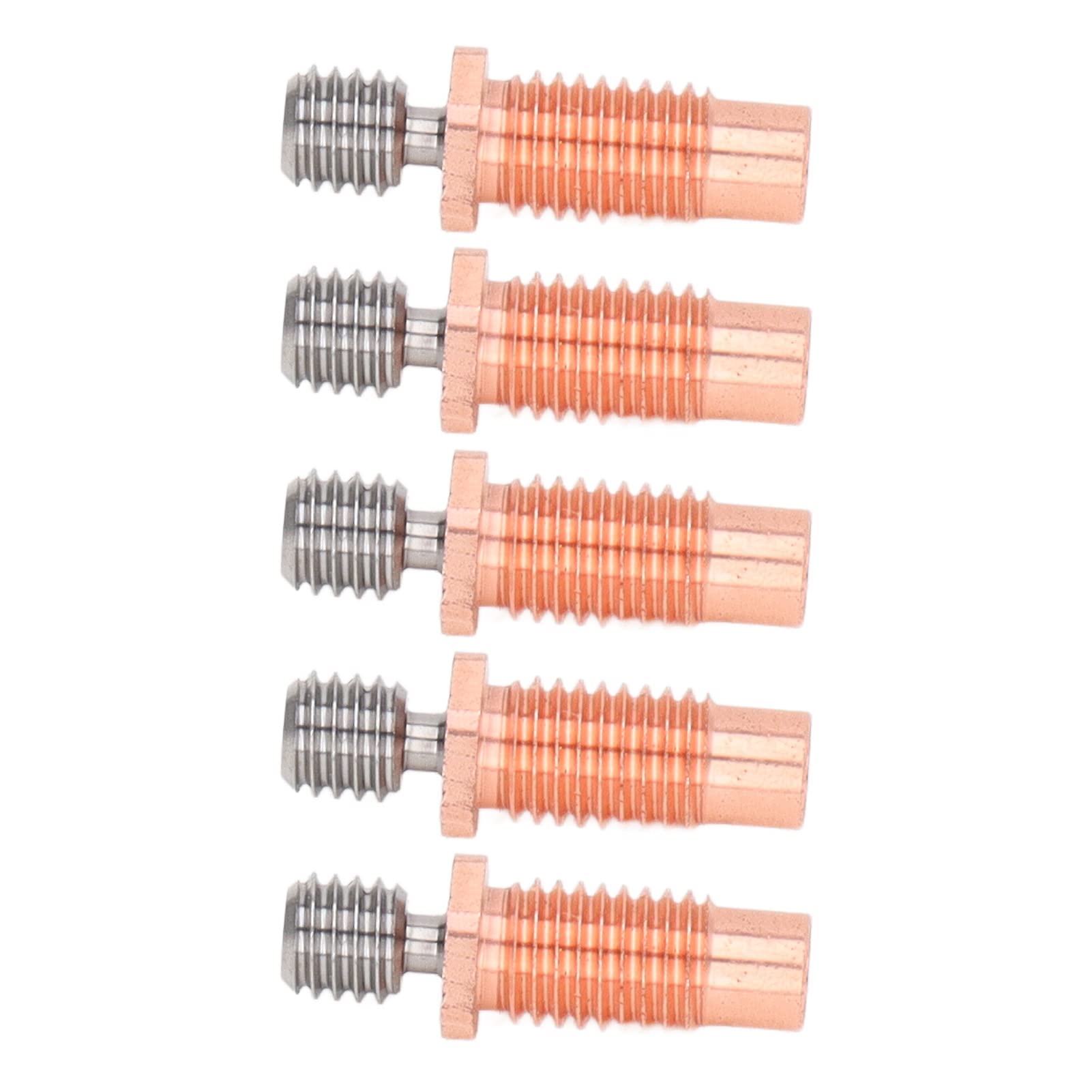 5 Pcs High Hardness Wear-Resistant Bi-Metal Throat Tube for 3D Printer - M6 & M7 Thread Heatbreak - Perfect for High-Temperature Printing & DIY Projects
