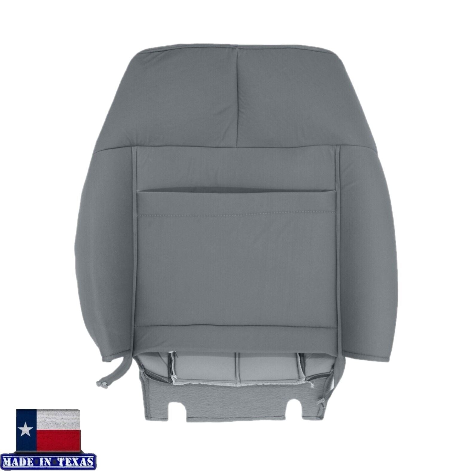 2011-2016 Ford F250 F350 XLT Super Duty Gray Cloth Replacement Front Seat Covers - Durable & Custom Fit for Truck Interior Protection - Perfect for Off-Roading, Work Trucks & Daily Commutes