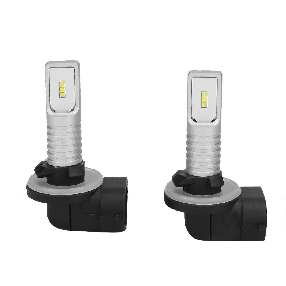 2Pcs 72W 6000K 12-24V Universal White LED Fog Light Bulbs for 881/889 - High Brightness Waterproof Car Lights with Decoder - Perfect for Off-Road, Truck, SUV Fog Light Replacement