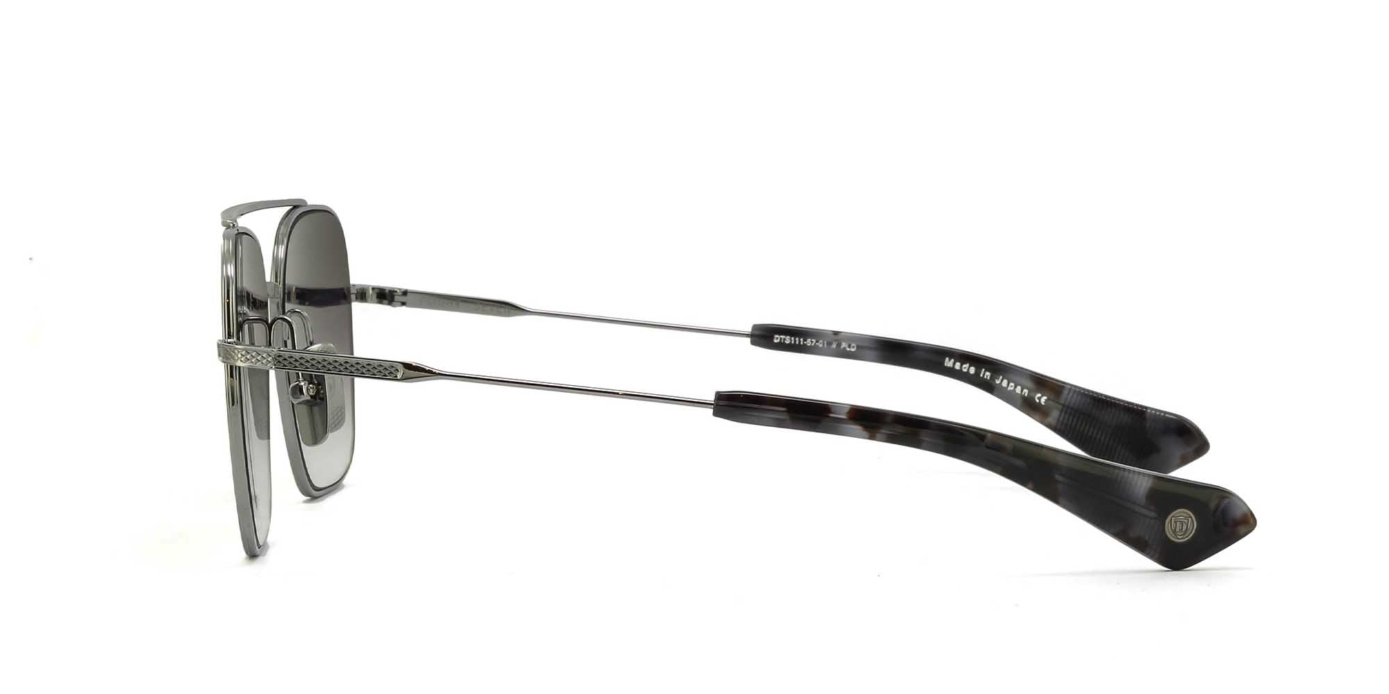 Dita Flight Seven DTS111 Sunglasses - Polarized Aviator Style for Men & Women - UV Protection for Driving, Travel & Outdoor Activities