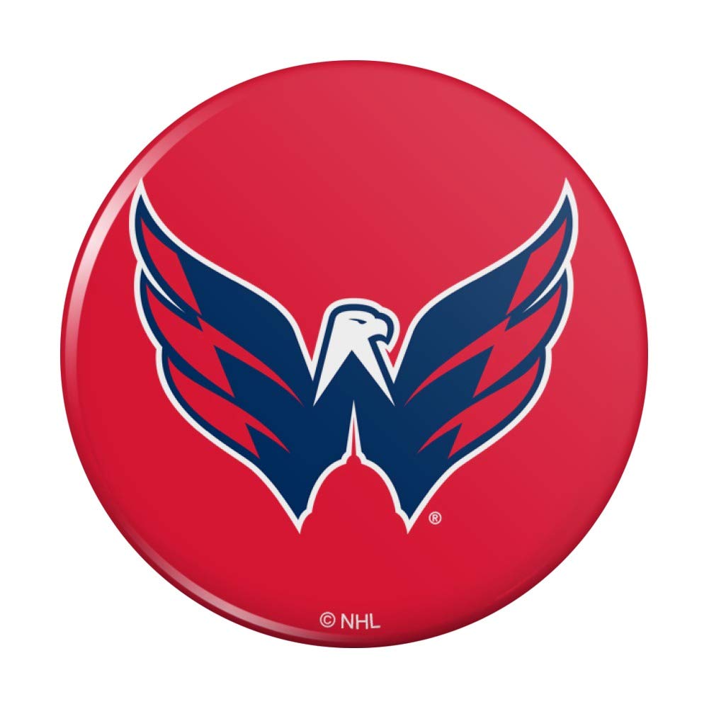 Washington Capitals NHL Logo Refrigerator Magnet - Strong Kitchen & Locker Decorative Button Magnet for Fans, Office, Dorm Room, and Game Day Decor