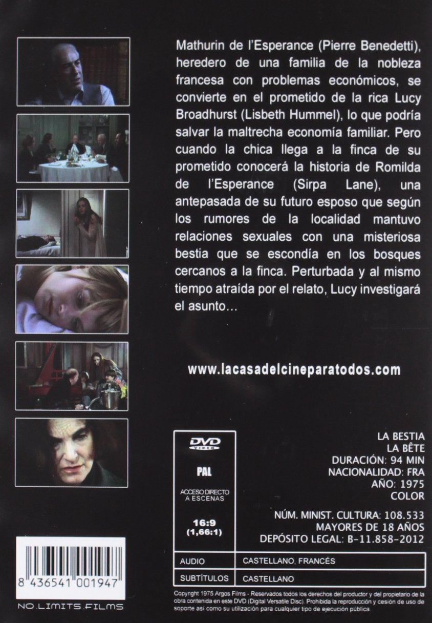 La Bête (The Beast) DVD - French & Spanish Audio - All Region Compatible - Perfect for Foreign Language Learners & Classic Film Collectors