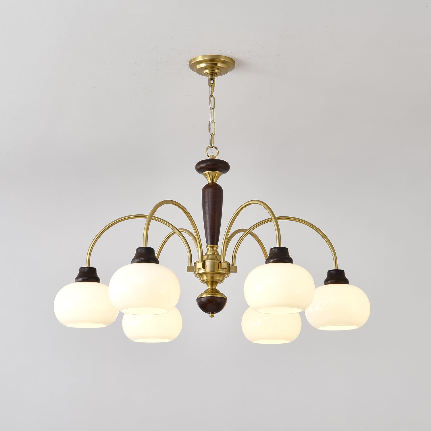 Arched Globe Chandelier - Modern Crystal Glass Ceiling Light Fixture for Dining Room, Living Room & Bedroom | Elegant Lighting for Home Decor & Interior Design