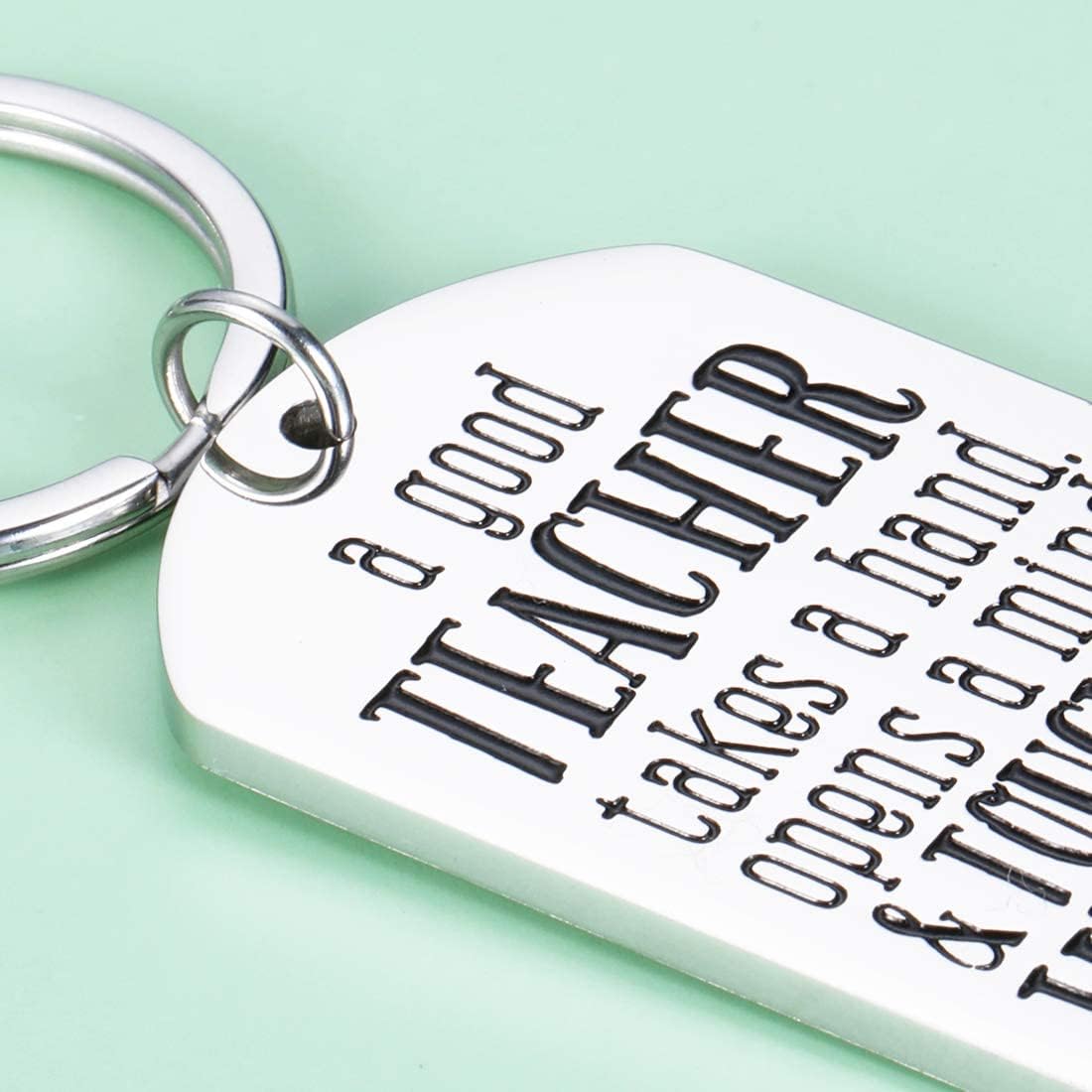 Personalized Teacher Appreciation Gifts - Thoughtful Keychain for Educators, Principals, Graduation, Retirement & Back to School - Perfect Thank You Gift for Women & Men (Birthday, Thanksgiving, Wedding) - Ideal for Classroom Celebrations & Staff Recognition Events