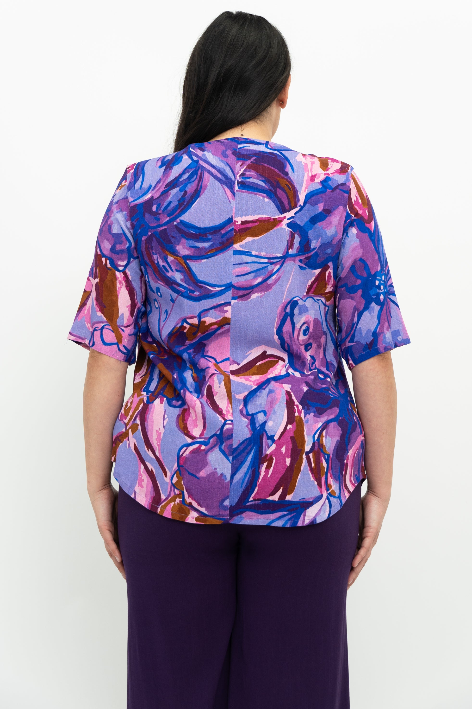 Liza Top Women's Fashion - Lily Love Linen Bamboo Blouse - Casual Summer Tops for Beach, Office & Everyday Wear