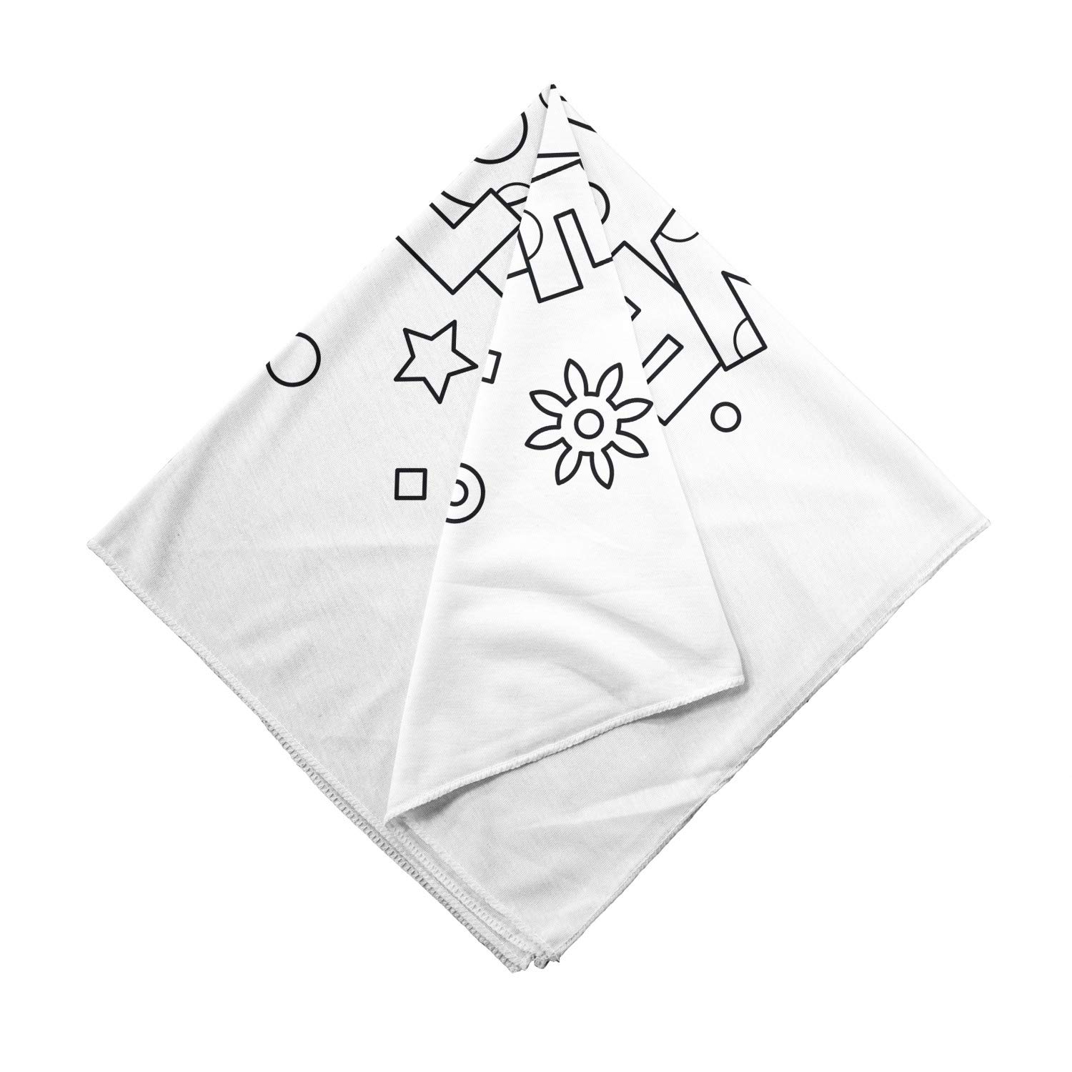 Ambesonne Live Laugh Love Bandana - Doodle Words Print Unisex Head & Neck Scarf for Men & Women - Perfect for Outdoor Activities, Concerts, and Fashion Accessories