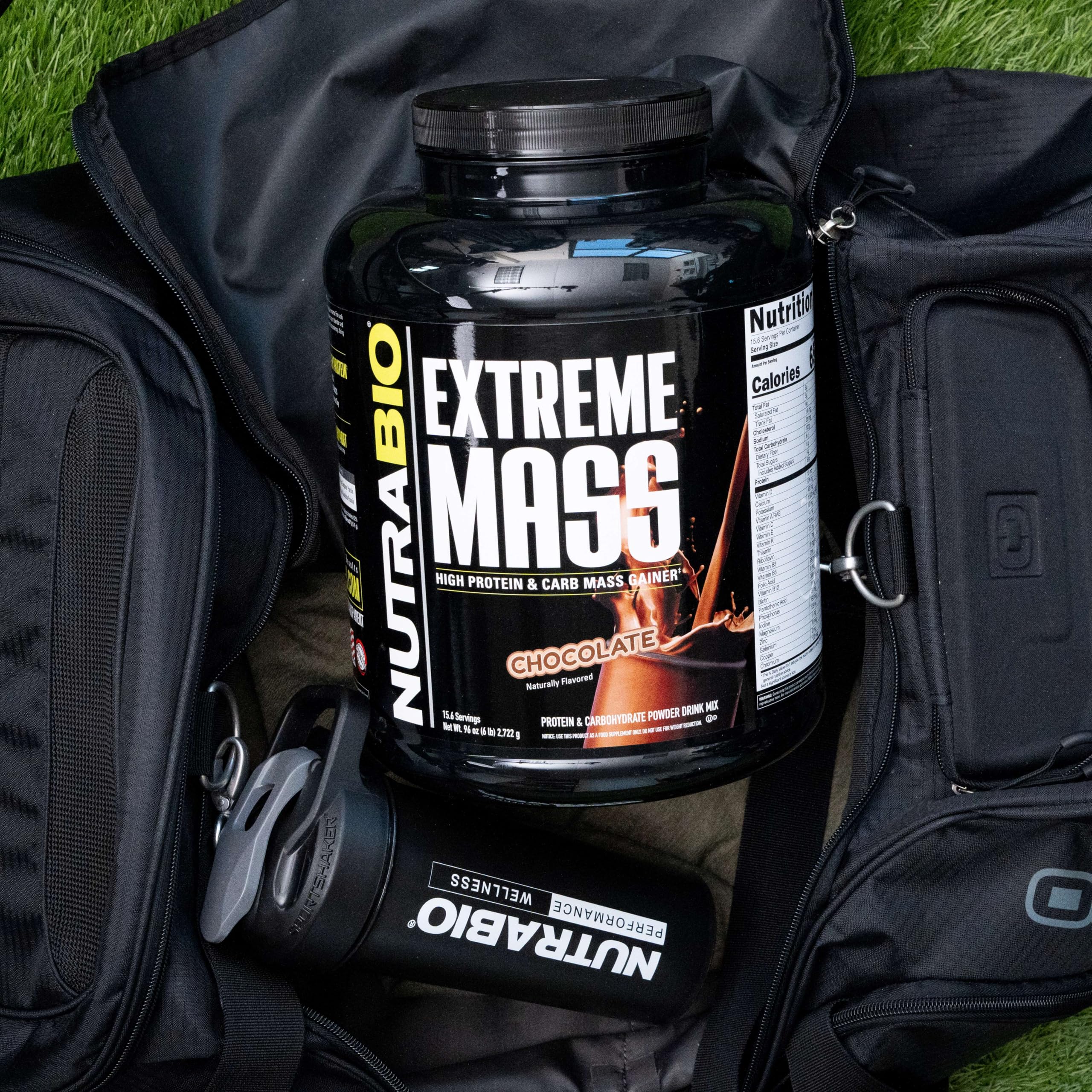 NutraBio Extreme Mass Gainer Protein Powder - 53G Protein per Serving, Clean Weight Gainer for Muscle Growth, Full Spectrum Amino Acids, Chocolate Flavor, 6 Pound - Perfect for Post-Workout Recovery & Bulking Season