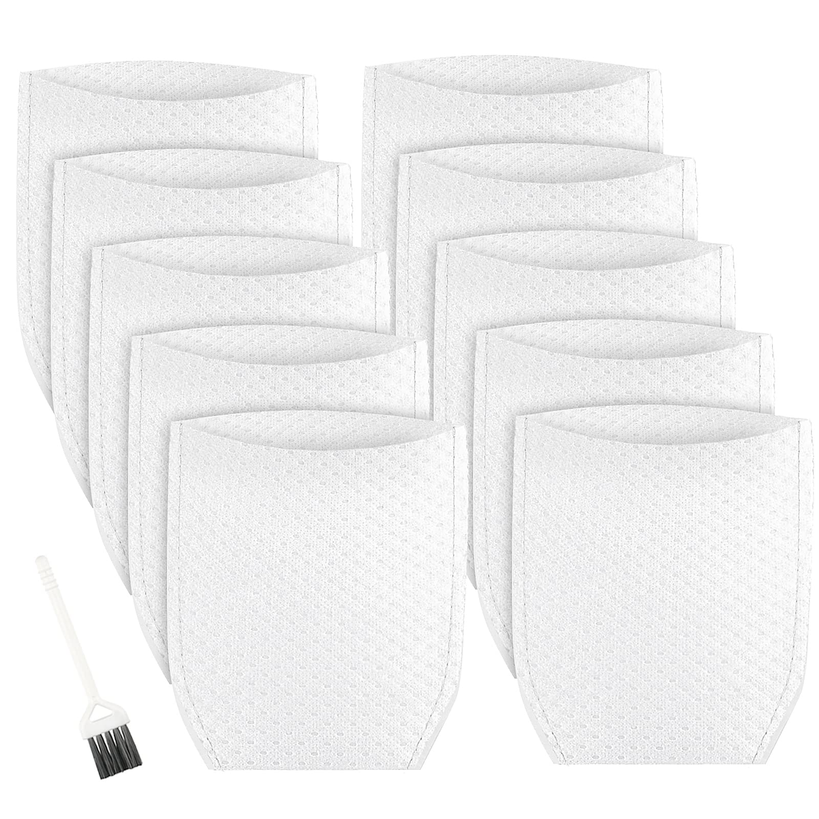 10-Pack White Replacement Cloth Vacuum Filters Compatible with Makita T-03193, XLC02, LC01, BCL180W - Perfect for Home Cleaning, Workshop Dust Collection & DIY Projects