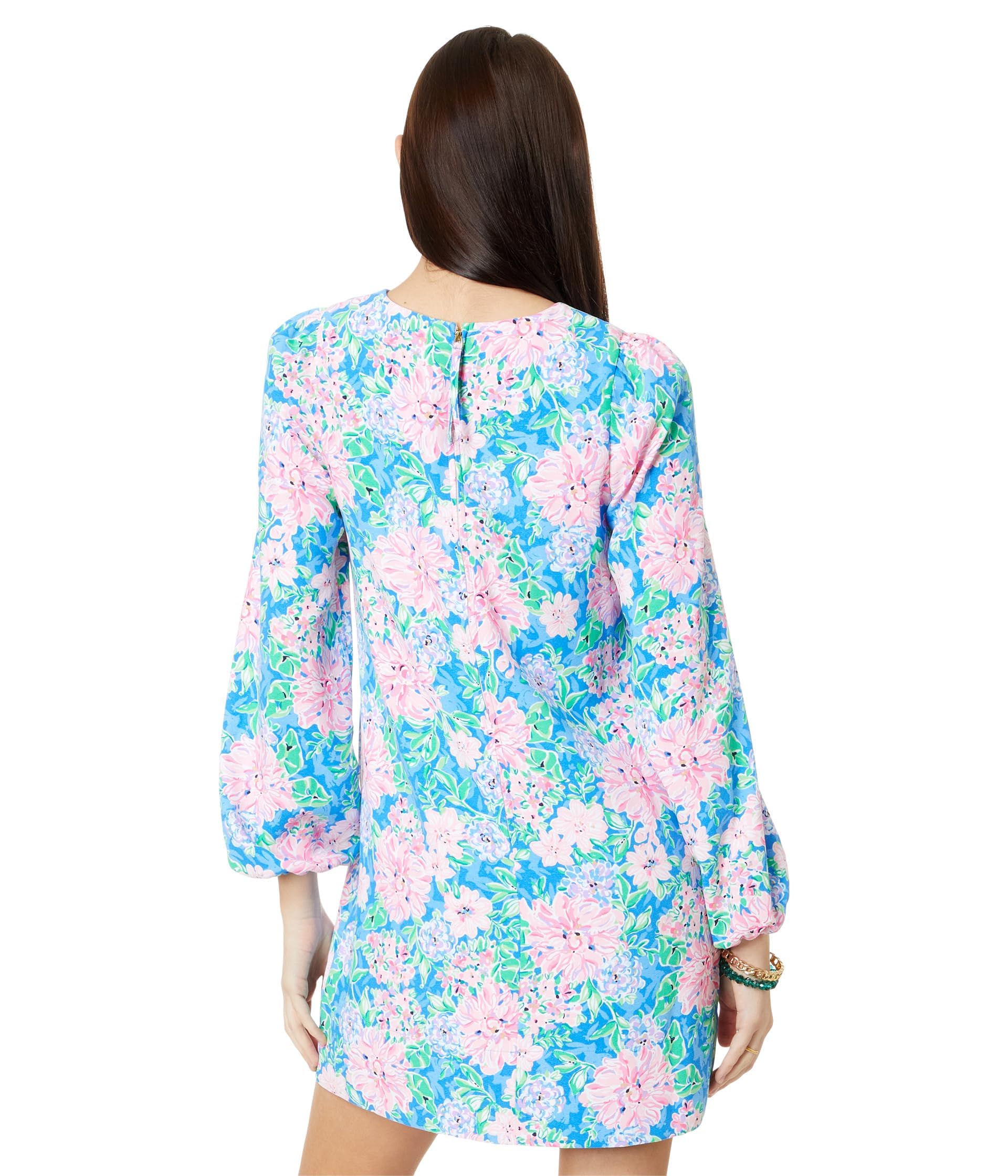 Lilly Pulitzer Women's Alyna Long Sleeve Floral Print Dress - Perfect for Brunch, Wedding Guest & Spring Occasions