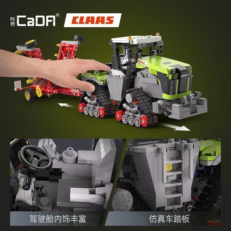 CADA C65012 Xerion 5000 Trac TS Tractor Toy - High Quality Diecast Model Construction Vehicle for Kids & Collectors | Perfect for Playtime, Display & Farm-Themed Collections