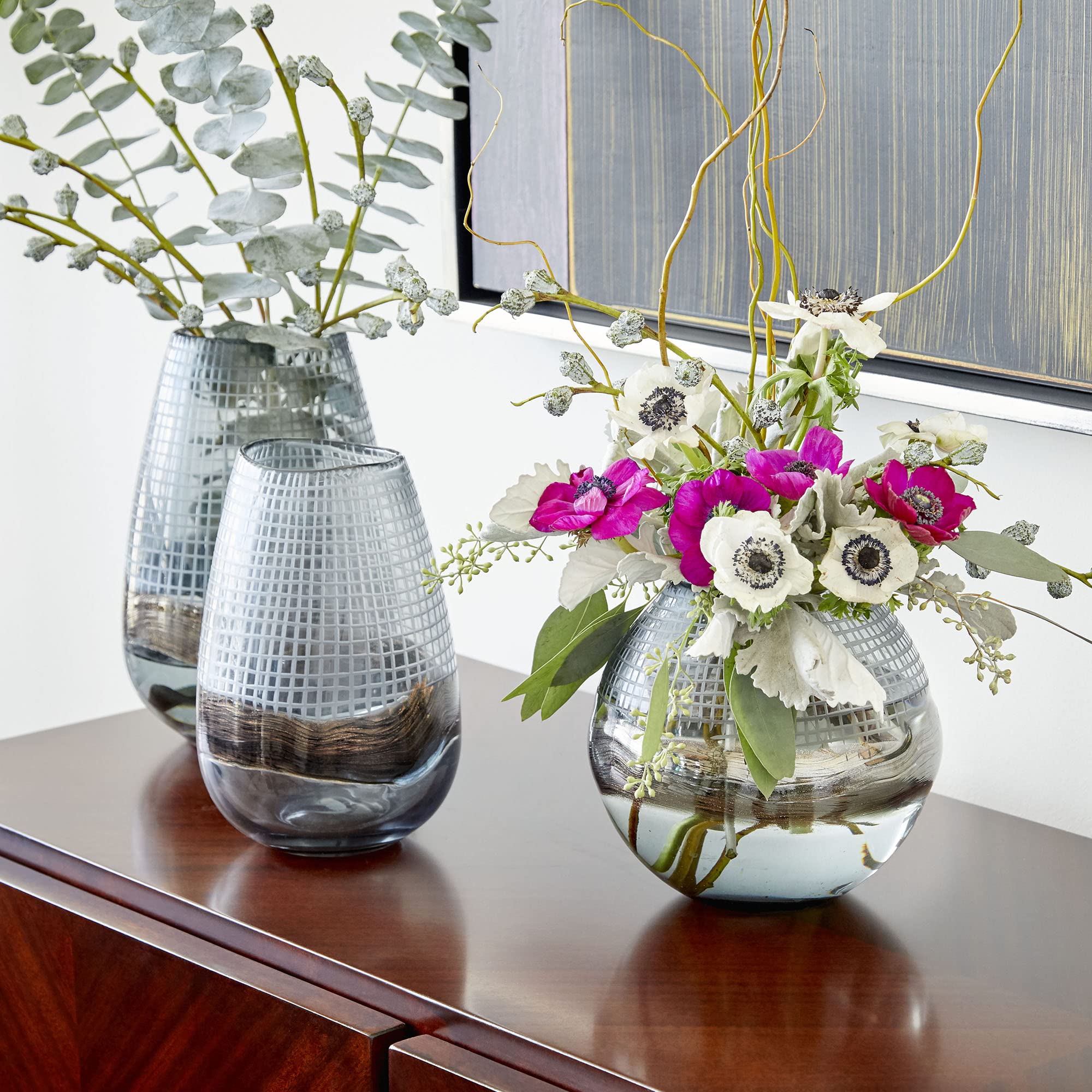 Cyan Design Axiom Vases & Planters - Modern Ceramic Flower Vases and Decorative Plant Pots for Home, Office, Wedding Decor - Perfect for Centerpieces, Tabletop Decor, and Indoor Plants