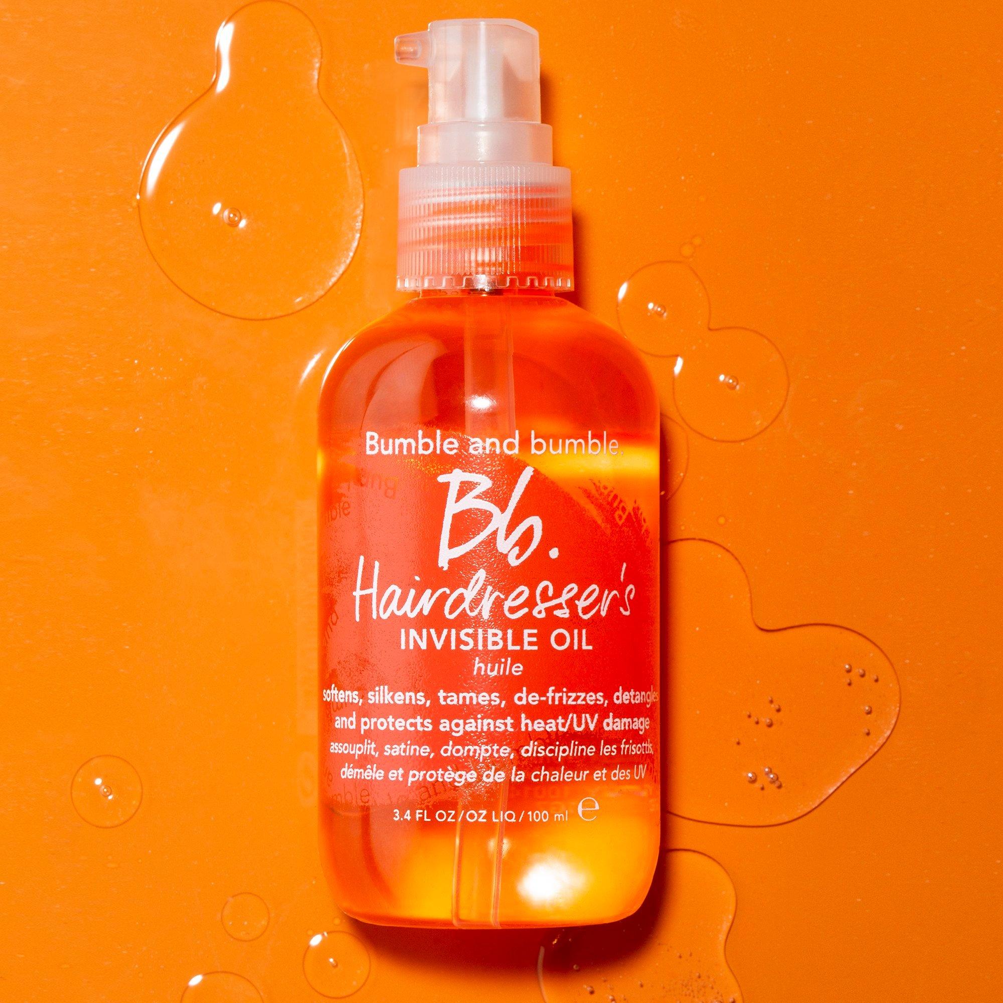 Bumble and bumble Hairdresser's Invisible Oil Heat & UV Protective Primer - Lightweight Hair Serum for Frizz Control & Shine - Perfect for Styling, Blowouts & Daily Hair Care