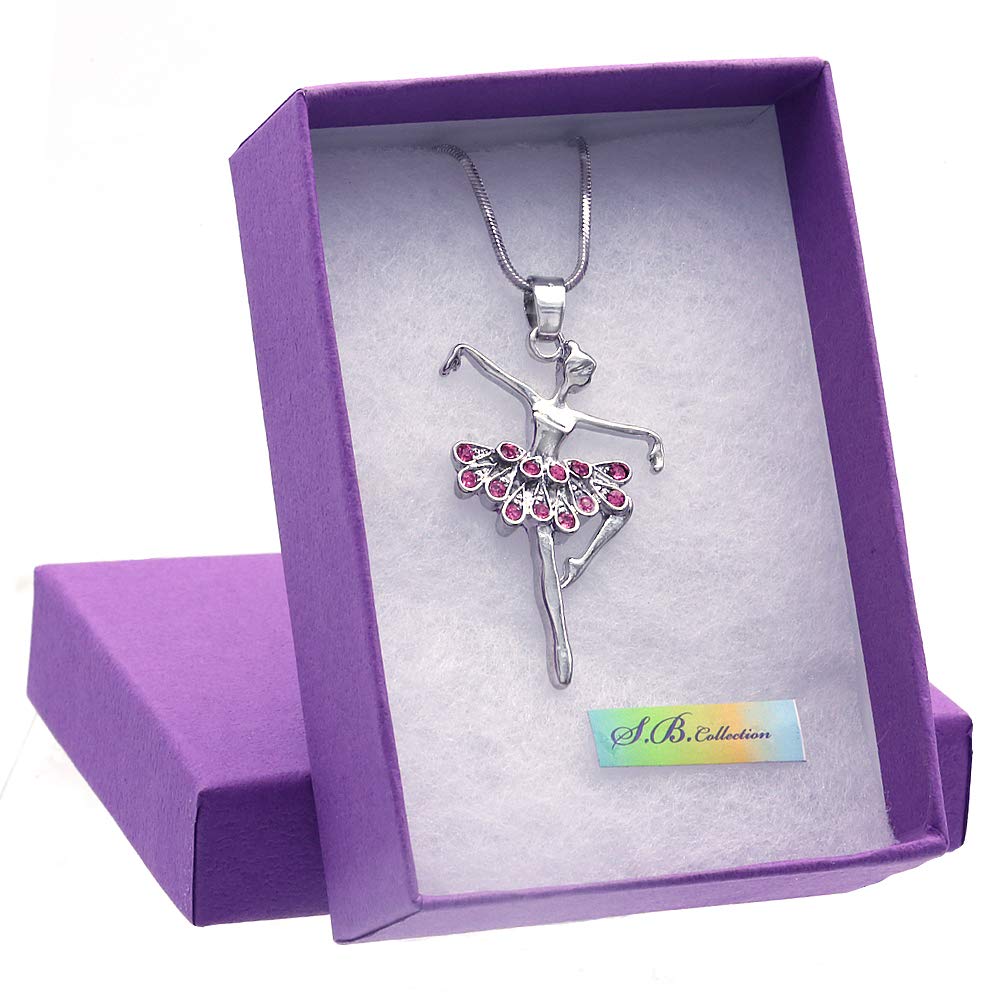 Elegant Ballerina Dancer Ballet Pendant Necklace - Perfect Gift for Dance Lovers & Ballet Enthusiasts - Ideal for Performances, Recitals & Special Occasions