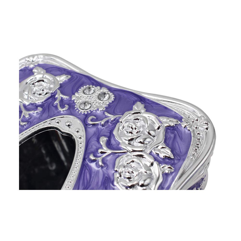Elegant Purple Rectangular Tissue Box Cover - Stylish Tissue Holder for Bathroom, Vanity, Bedroom Dresser & Office Desk | Perfect Home & Office Decor Accessory