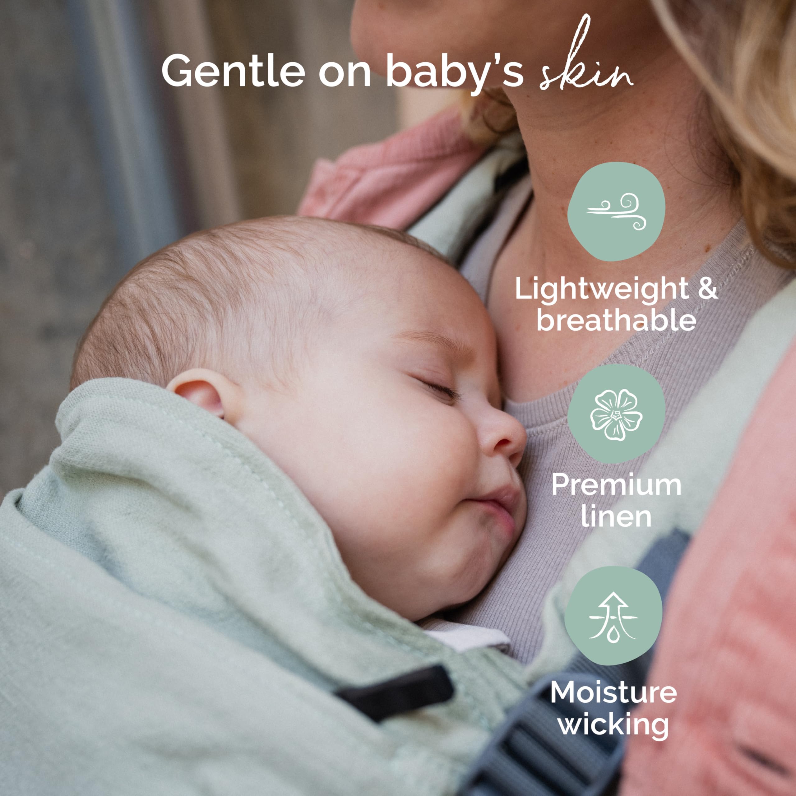 Premium Boba X Baby Carrier - Soft Linen Willow Wrap for Newborns & Toddlers - Ergonomic, Hands-Free Baby Wearing - Perfect for Hiking, Shopping & Daily Parenting