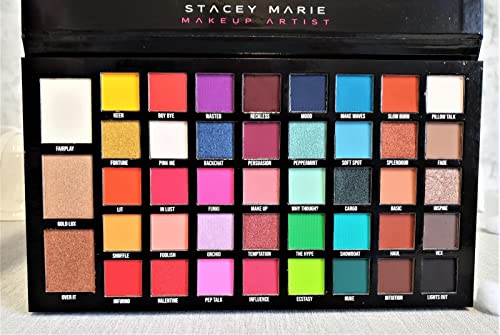 GOLD MAX Stacey Marie Carnival XL Pro Palette - 36 Color Eyeshadow Palette for Makeup Artists, Vegan & Cruelty-Free - Perfect for Professional Makeup, Bridal, and Party Looks