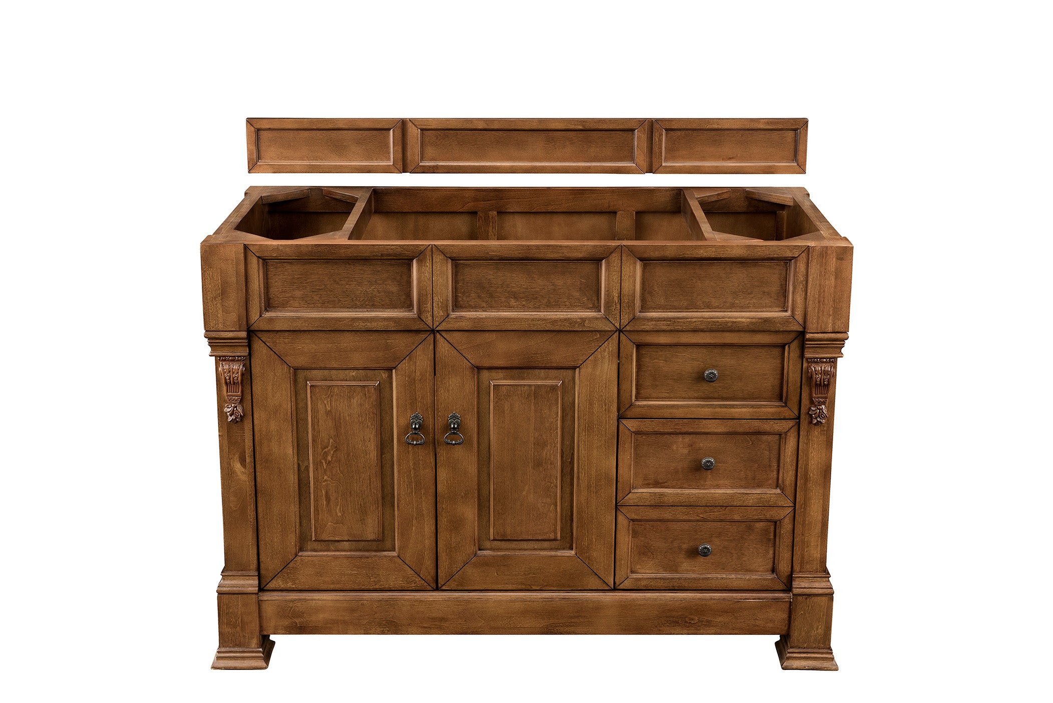 Brookfield 48-Inch Country Oak Single Bathroom Vanity with Sink - Perfect for Master Bathroom, Guest Bath, or Powder Room Remodeling