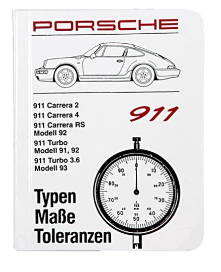 Porsche 911 Carrera 2/4 Technical Specifications Pocket Book - Ultimate Guide for Porsche Enthusiasts & Mechanics | Perfect for Garage, Track Days & DIY Maintenance