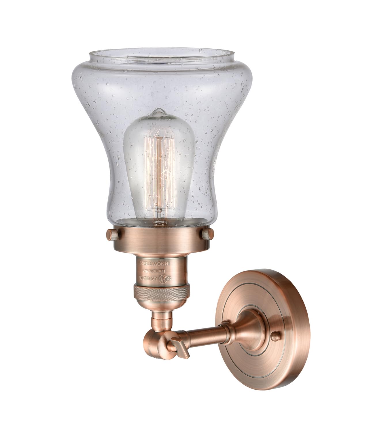 Innovations INNO203-AC-G194-LED Copper LED Wall Sconce Light Fixture - Modern Indoor/Outdoor Lighting for Bedroom, Hallway, Porch & Patio Decor