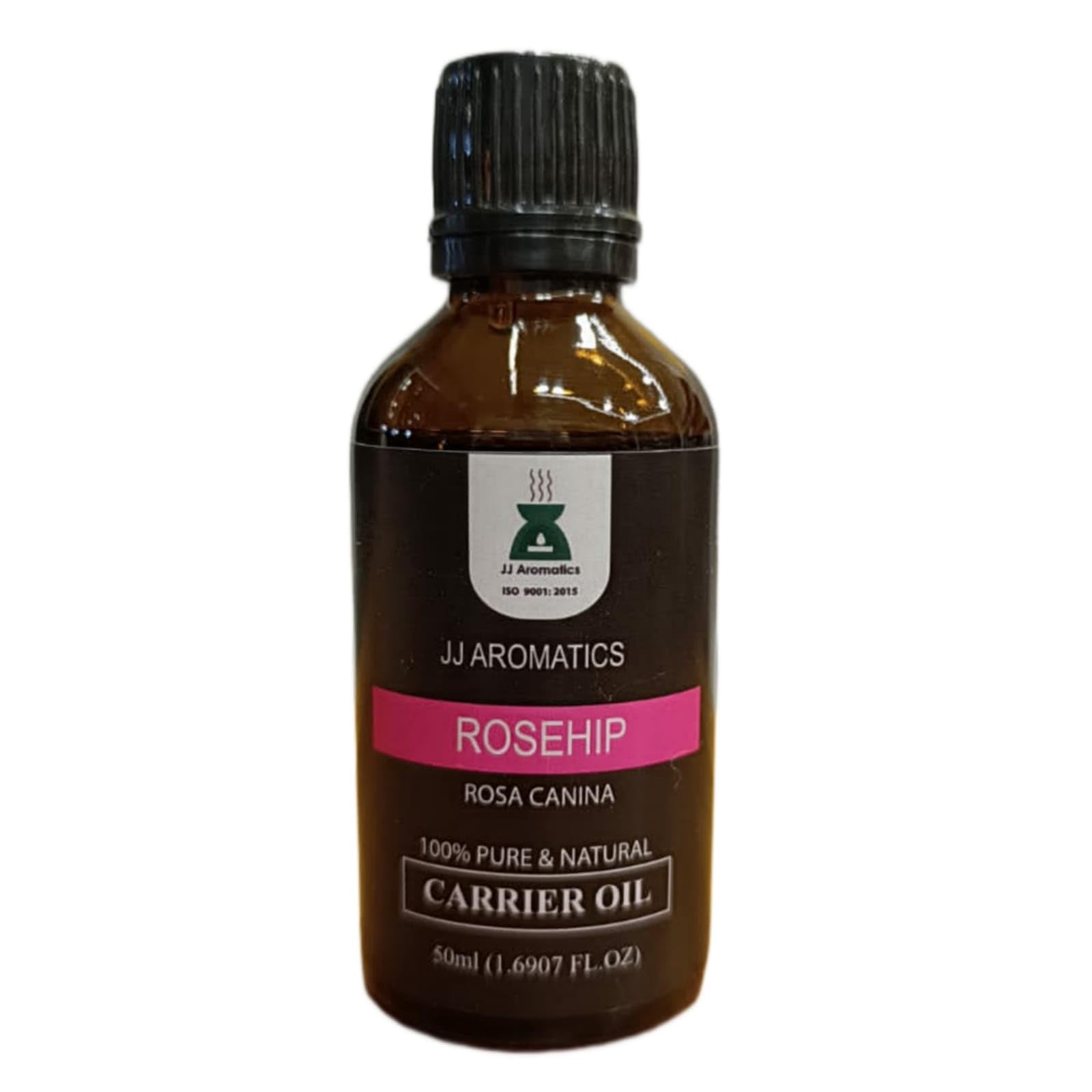 100% Pure & Natural Rosehip Carrier Oil by JJ Aromatics - 50ml - Organic Cold Pressed for Skin Care, Hair Growth & Anti-Aging - Perfect for DIY Beauty, Massage & Aromatherapy