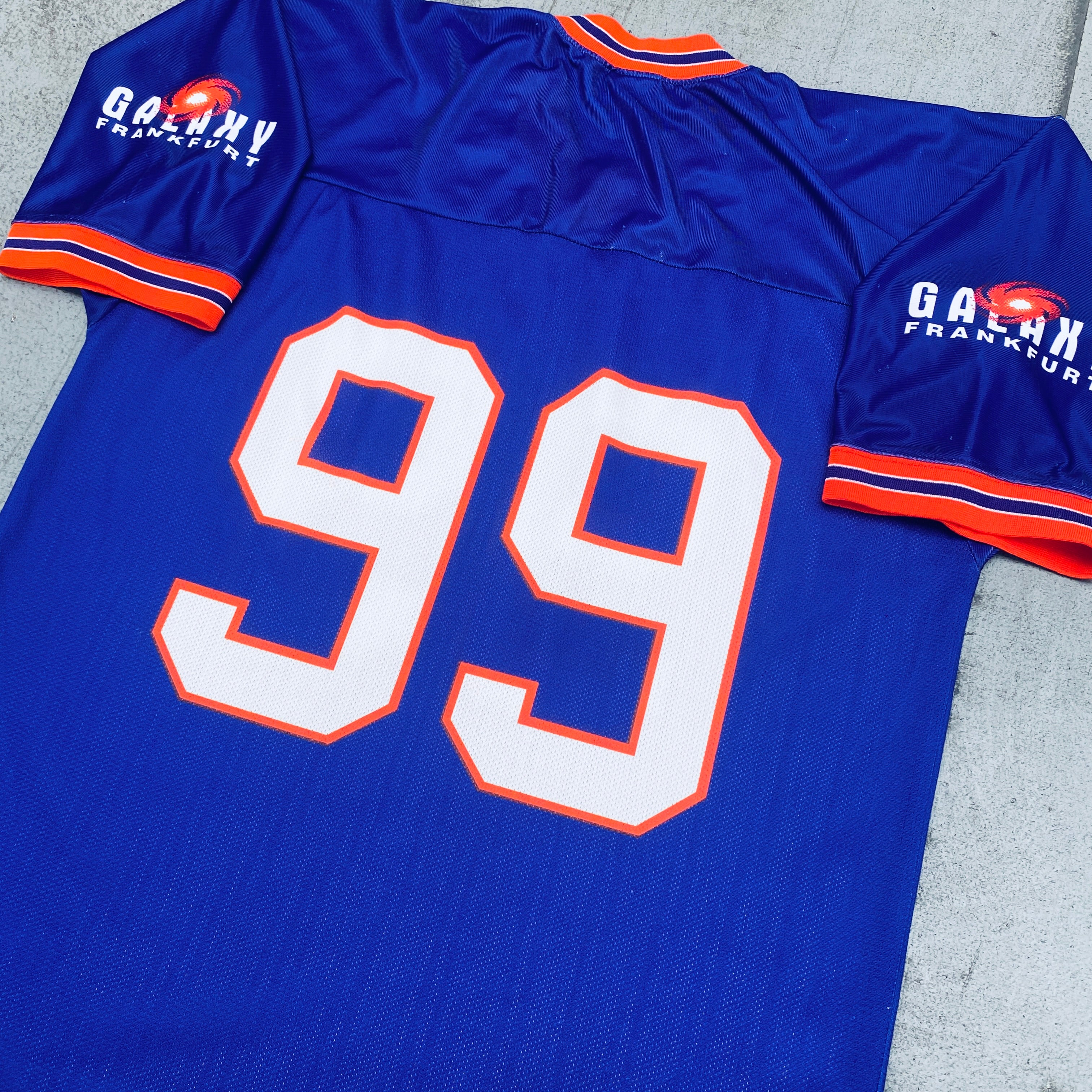 Frankfurt Galaxy No. 99 Champion Jersey - XXL Size, Authentic NFL Europe Football Jersey for Fans & Collectors - Perfect for Game Day, Tailgating, and Sports Memorabilia Display