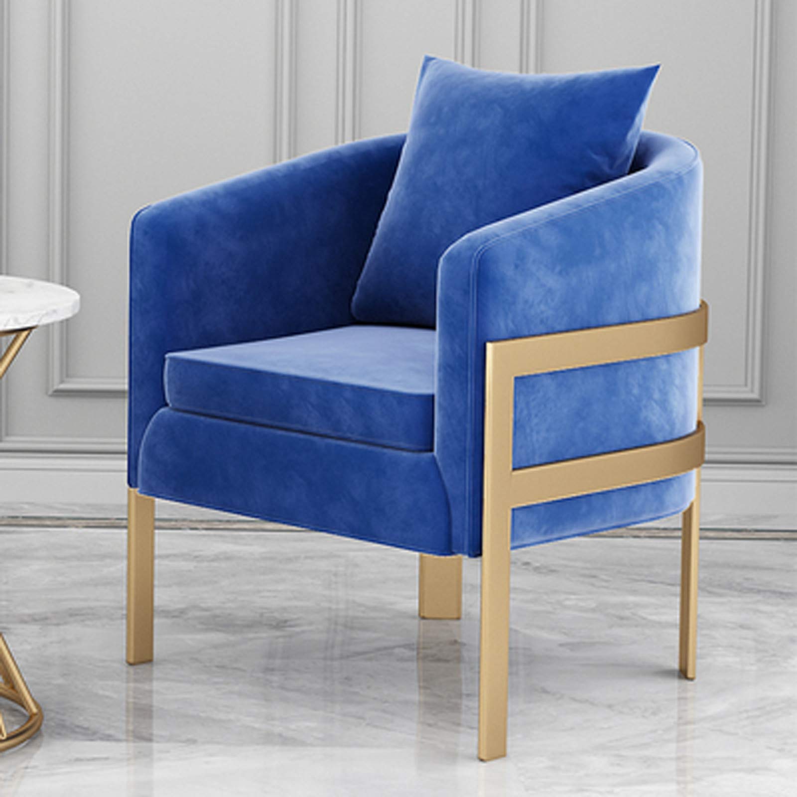 AFEO Modern Accent Chair - Single Sofa Chair for Living Room, Dining Room, Bedroom, Balcony & Hotel - Comfortable Reading & Makeup Chair with Sun Lounger Design - Perfect for Relaxing, Coffee Time & Dressing Room Use