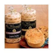 Wolfermans Cinnamon Raisin English Muffins - 4 Pack (12 Bags per Case) | Breakfast Pastries for Toasting, Sandwiches & Brunch