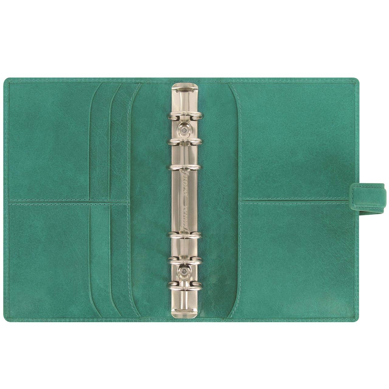 Premium Filofax Personal Organizer - Rockwood Bible Style in Emerald Green, Genuine Leather A5 Planner for Work, School & Daily Productivity | Perfect Office Gift & Journaling Notebook