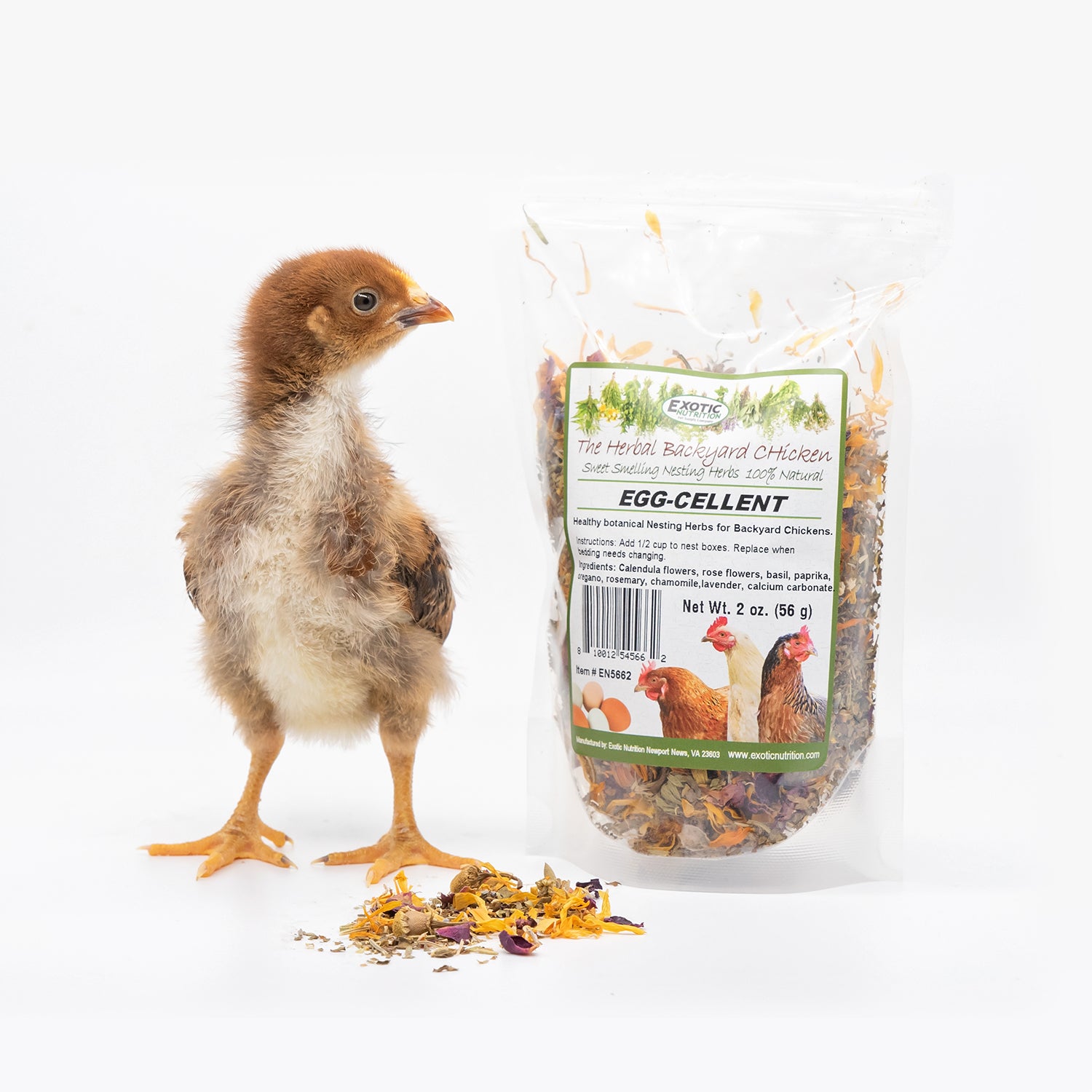 Premium Eggcellent Chicken Nesting Herbs - Natural Backyard Chicken Treat for Healthy Eggs & Happy Hens - Perfect for Coop Enrichment & Poultry Care