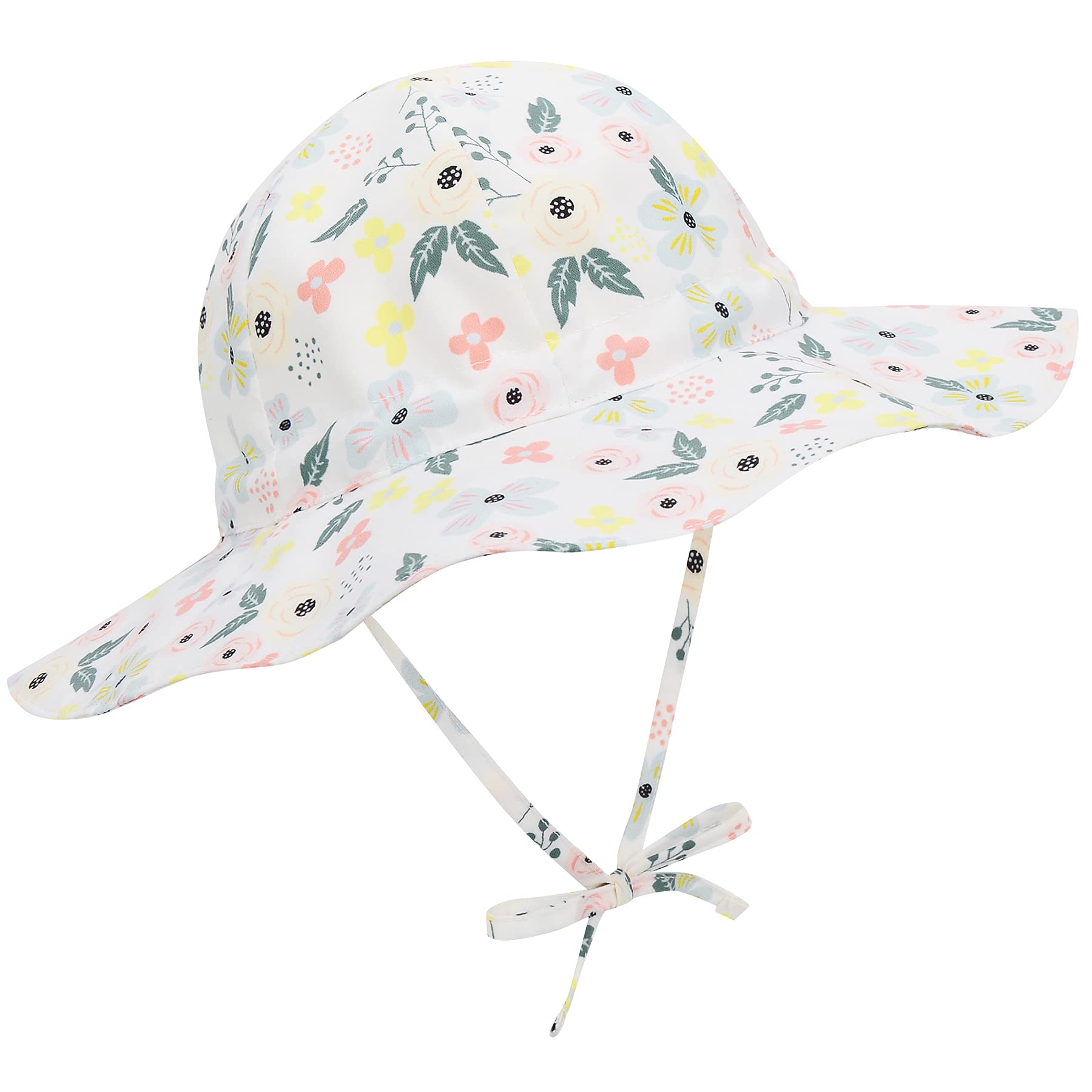 Zando UPF 50+ Baby Sun Hat for Boys & Girls 0-4T - Toddler Sun Protection Bucket Hat with Wide Brim for Beach, Outdoor, and Summer Activities