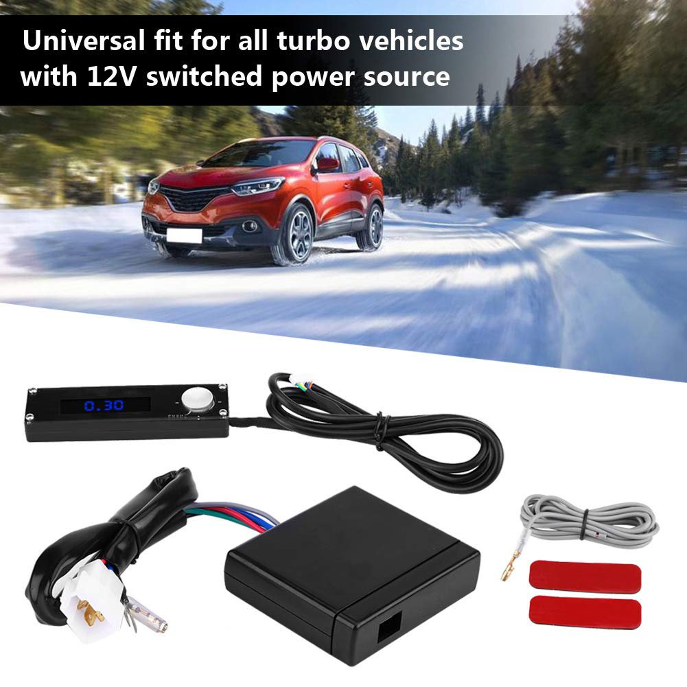 Universal 12V Auto Turbo Timer with LED Digital Display - Engine Parking Control Kit for Car Modification (Blue/Red/Black) | Perfect for Performance Cars & Vehicle Protection After Driving