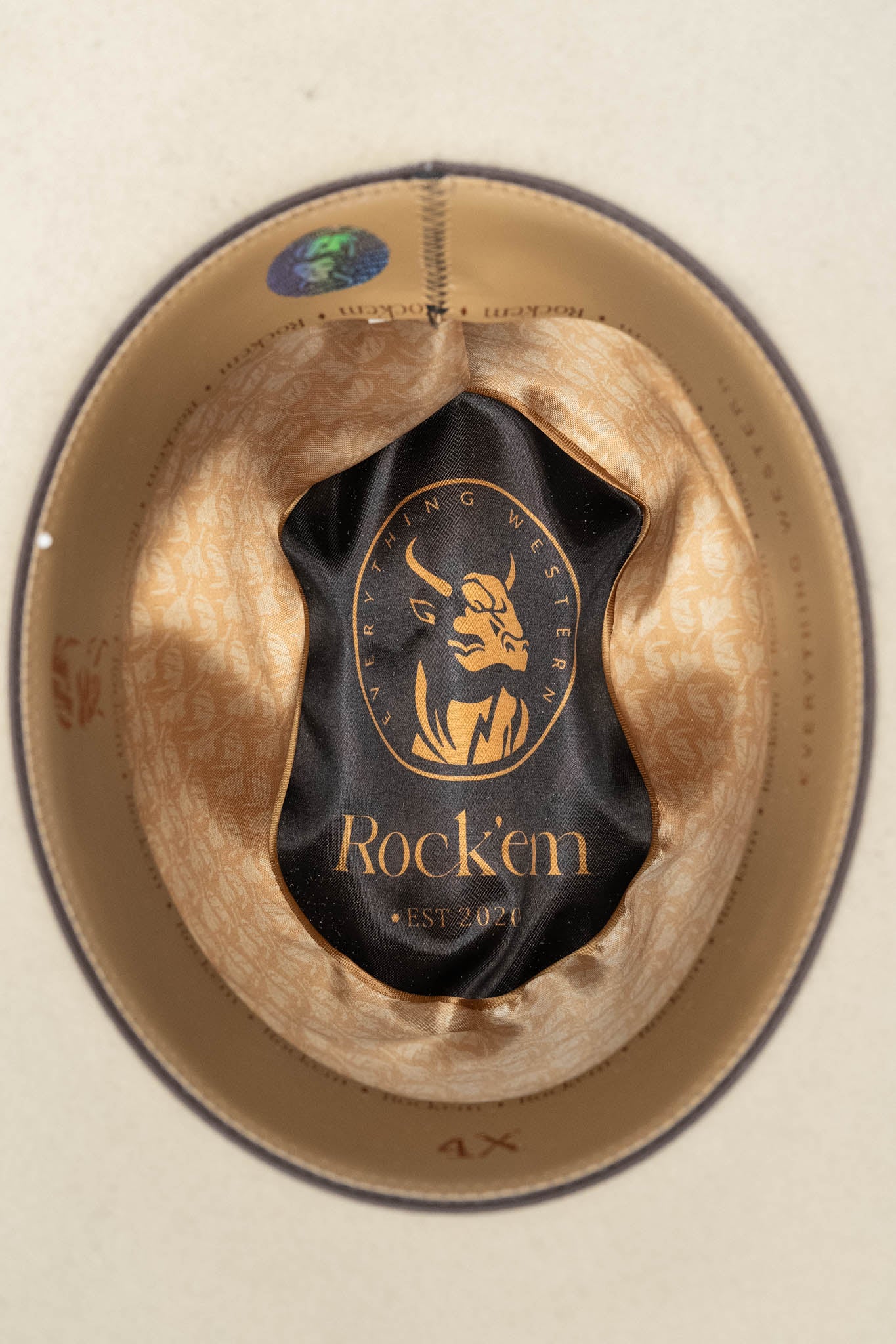 Rock'em 4X Signature Minnick Felt Cowboy Hat for Men - Western Style Rancher Hat with Brim - Perfect for Country Music Festivals, Rodeos & Outdoor Adventures