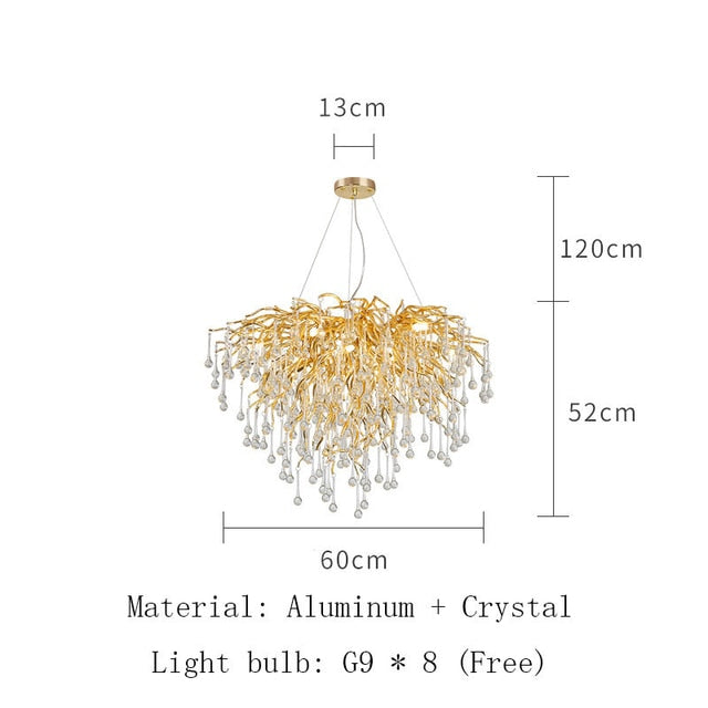 Elegant Rectangular Crystal Chandelier - Modern LED Ceiling Light Fixture for Dining Room, Living Room, Bedroom & Entryway | Artpad Luxury Lighting Decor