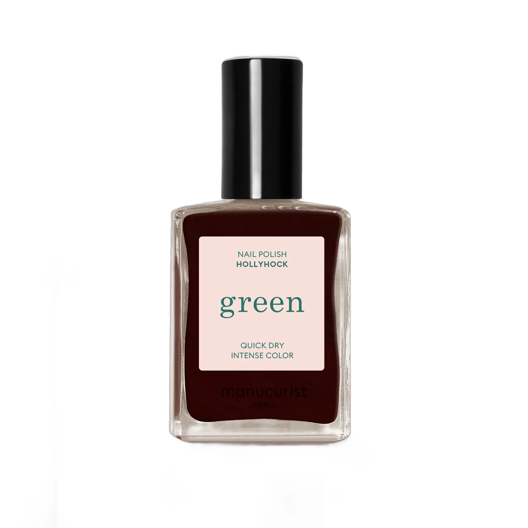 Green Nail Polish - Long Lasting Vegan & Non-Toxic Nail Lacquer - Hollyhock Shade for Manicures & Pedicures - Perfect for Parties, Weddings & Everyday Wear