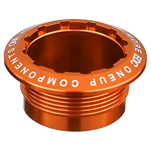 OneUp Components EDC Threaded Top Cap - Orange | MTB & Bicycle Accessories | Perfect for Mountain Biking, Commuting & Outdoor Adventures