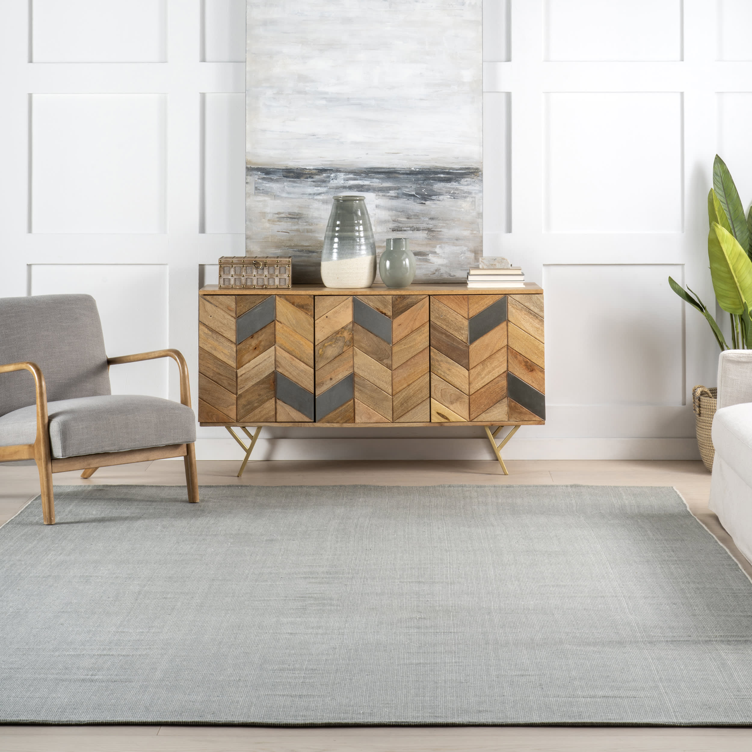 Alira Solid Indoor/Outdoor Rug - Durable & Waterproof Grey Area Rug for Patio, Deck, Living Room, or Bedroom | Easy to Clean & Stain Resistant
