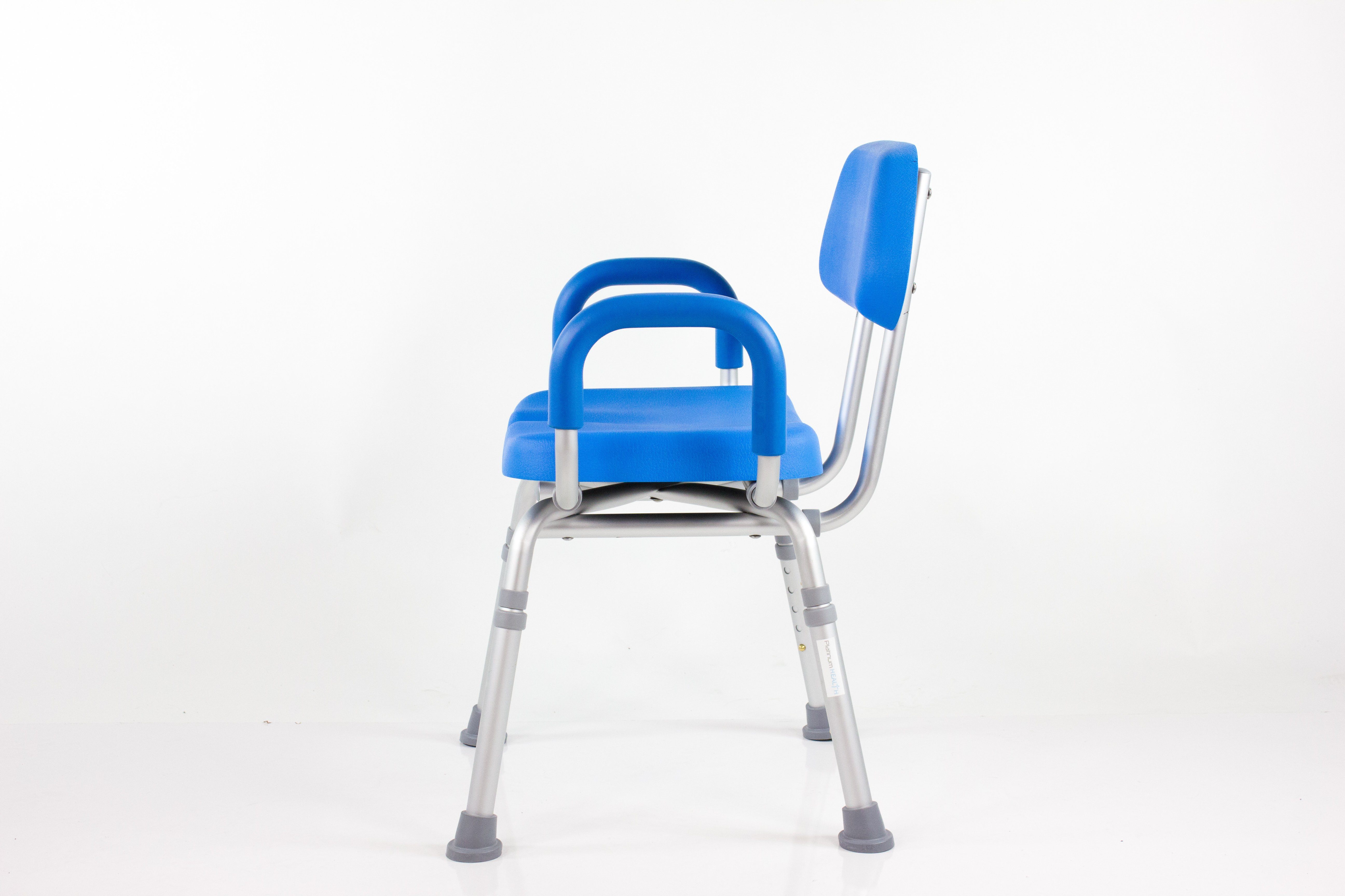 ComfortAble™ Deluxe Padded Bath Shower Chair with Armrests - Non-Slip & Adjustable Height for Elderly & Disabled Safety in Bathroom