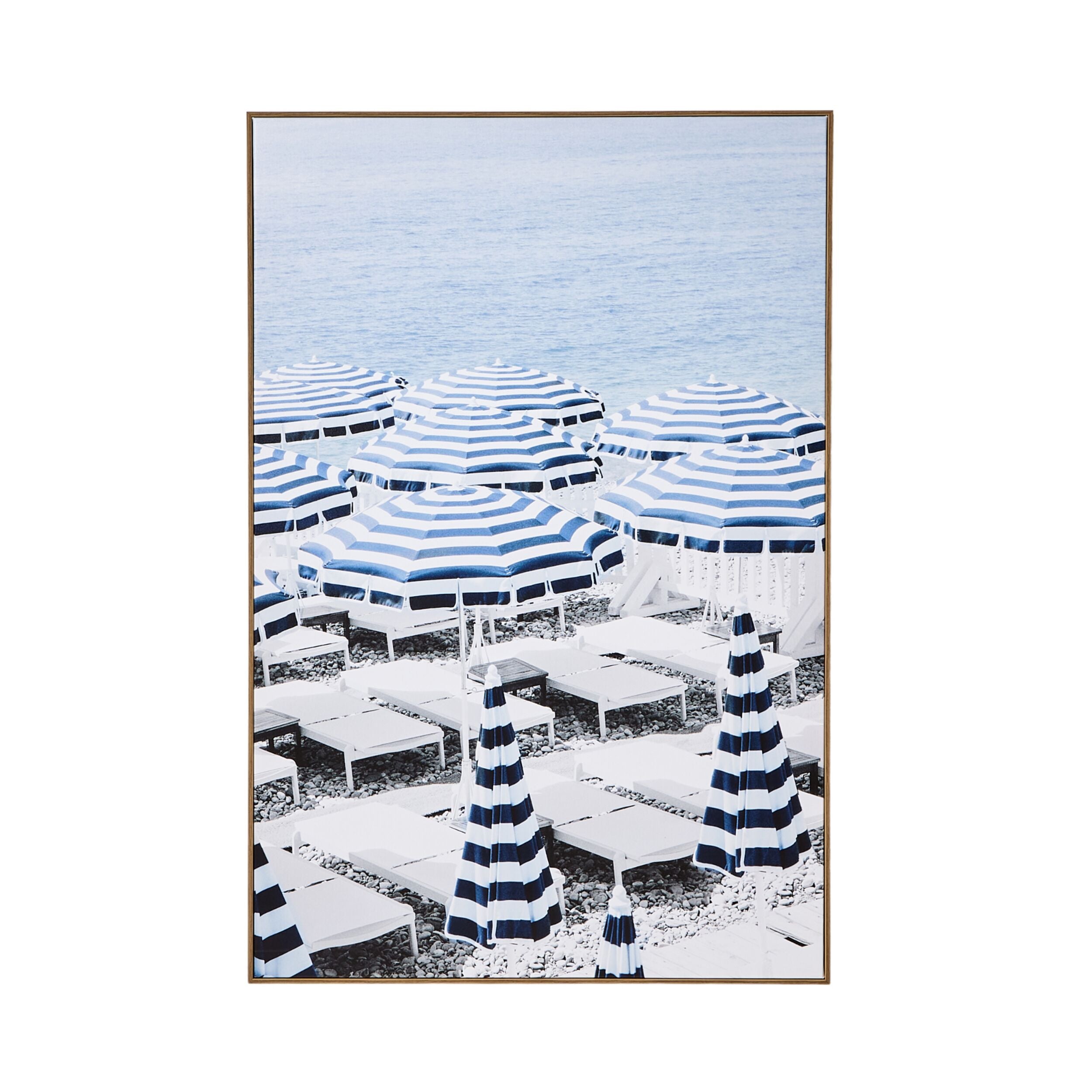 Premium Beach Umbrella Canvas Print 80x120cm - Waterproof Sun Shade for Outdoor Beach, Poolside, and Patio Decor