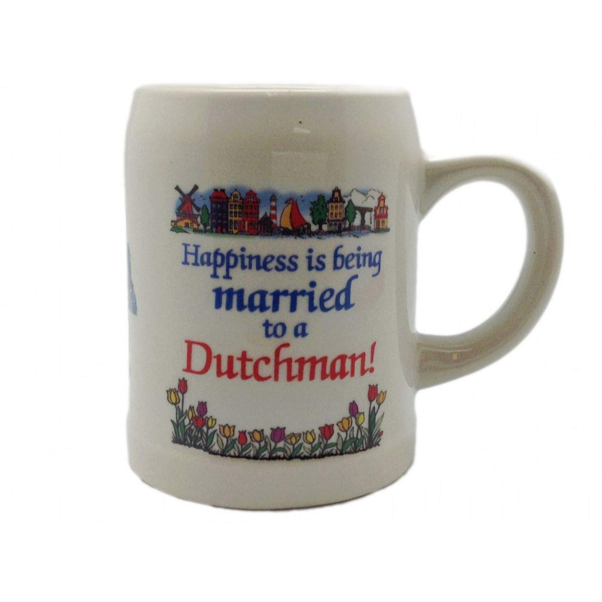Dutch Stoneware Coffee Mug - 12 oz Gift for Couples & Dutch Lovers