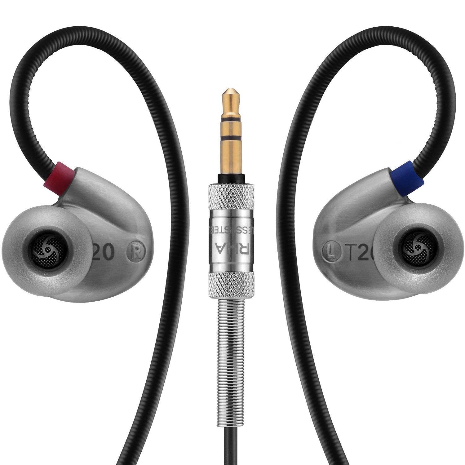 RHA T20 High Fidelity Noise Isolating Dual-Coil In-Ear Headphones - Perfect for Music Lovers, Travel & Workout