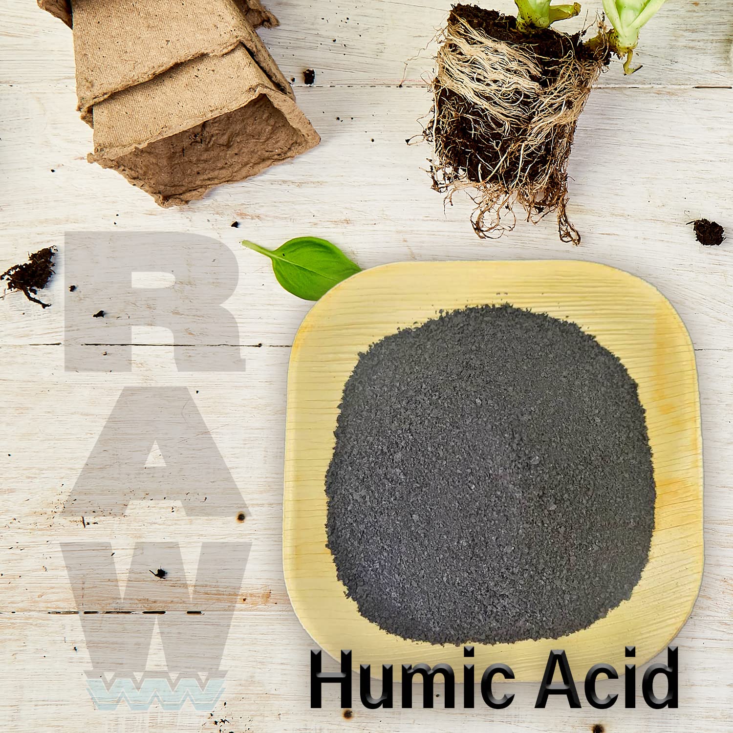 Premium RAW Humic Acid for Plants - Organic Soil Conditioner & Growth Booster for Gardens, Lawns & Indoor Plants | Improves Nutrient Absorption & Root Development